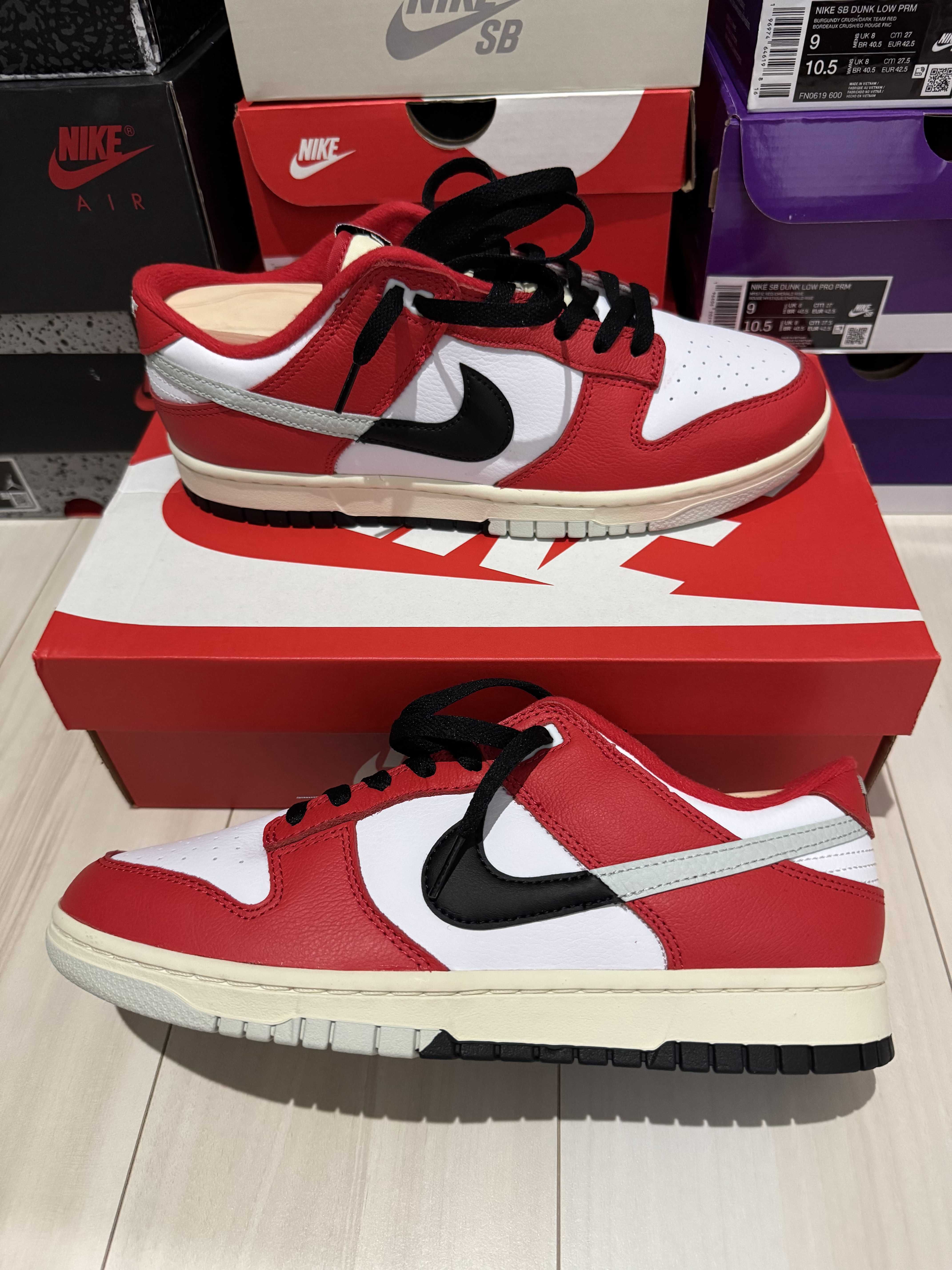 Nike Dunk Low Retro PRM "Chicago Split"