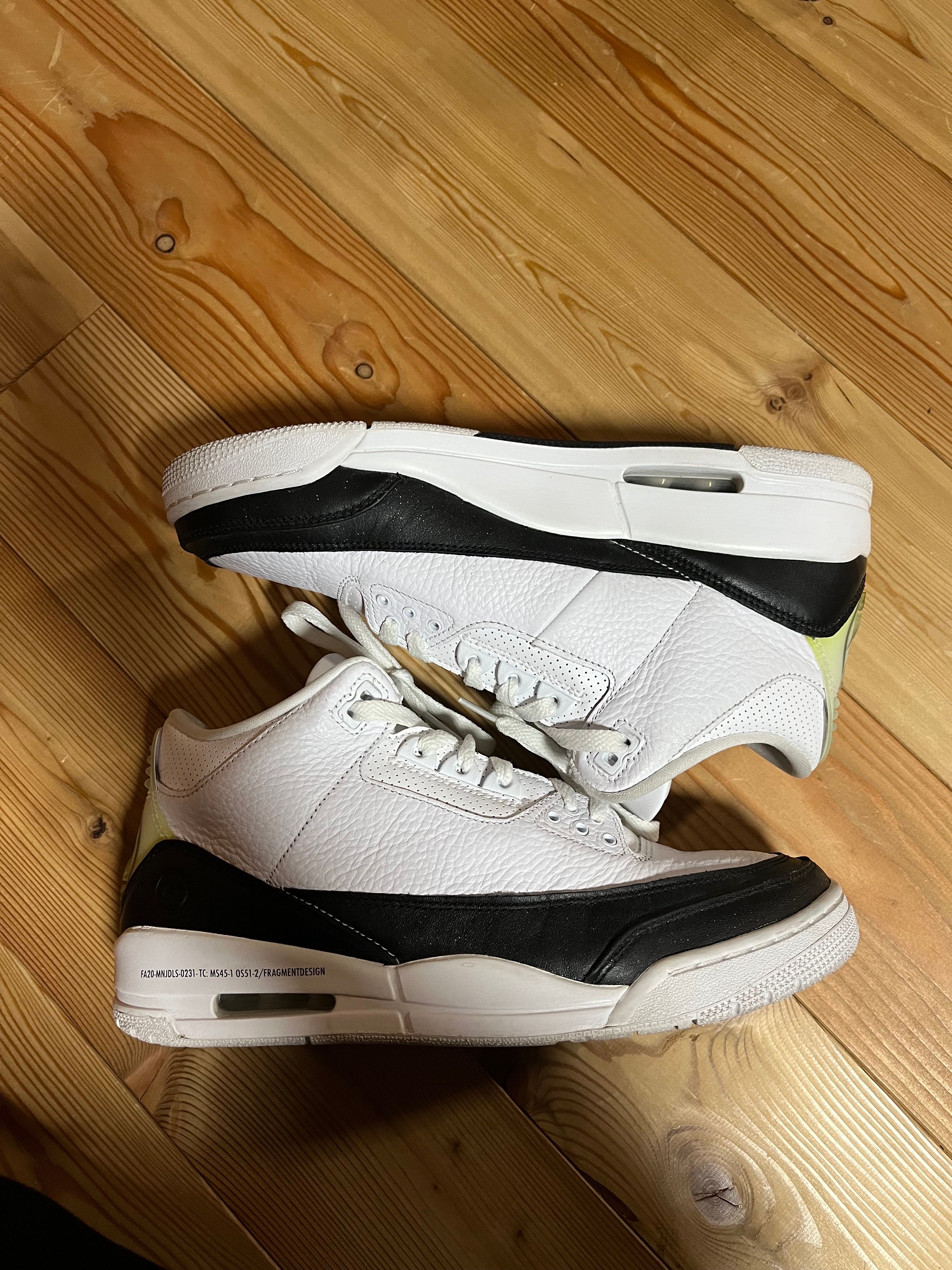 Fragment × Nike Air Jordan 3 "White/Black"