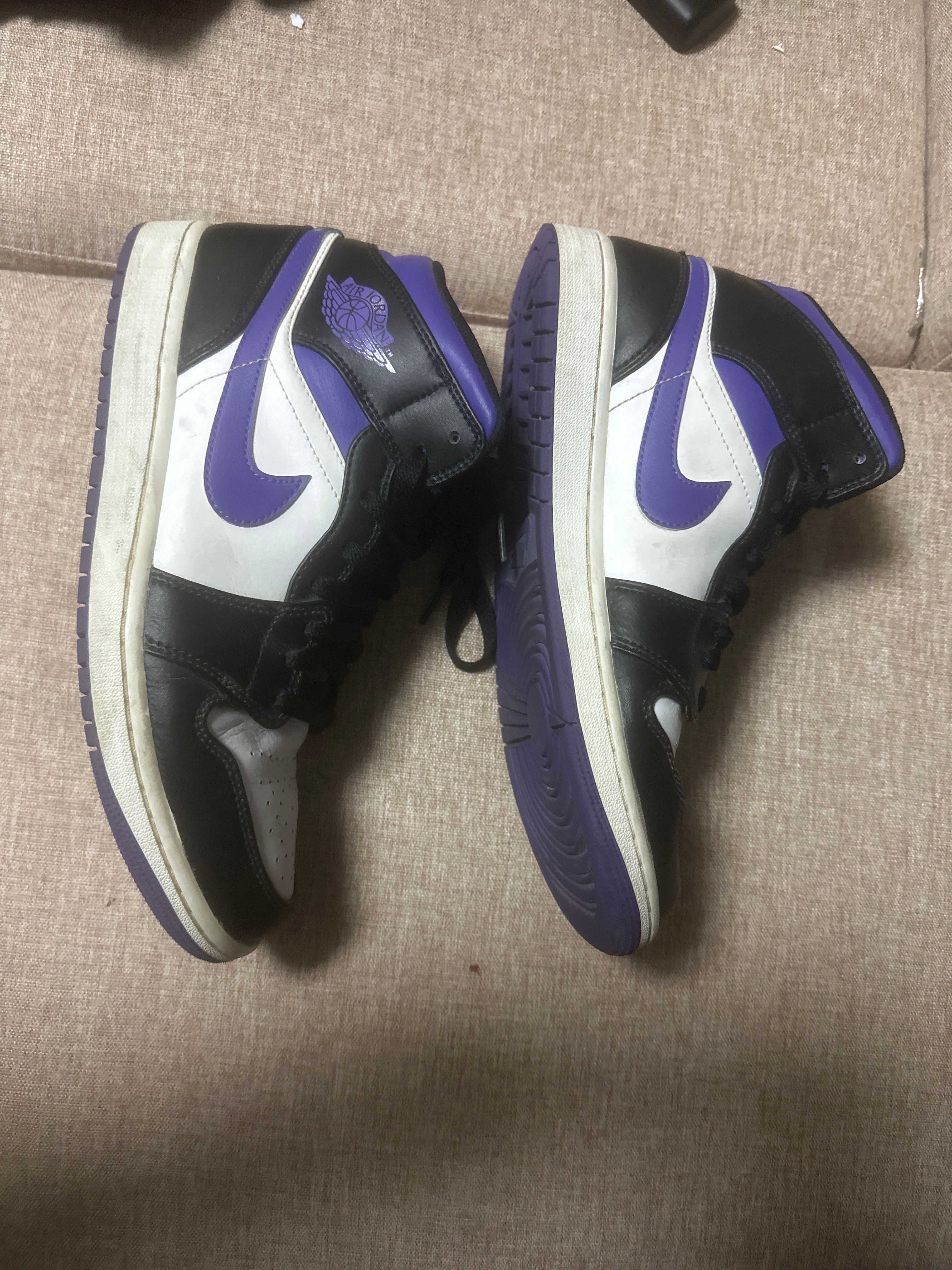 Nike Air Jordan 1 Mid "Black/Court Purple"