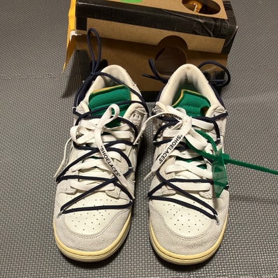 Off-White × Nike Dunk Low "Sail/Neutral Grey/Gridiron"