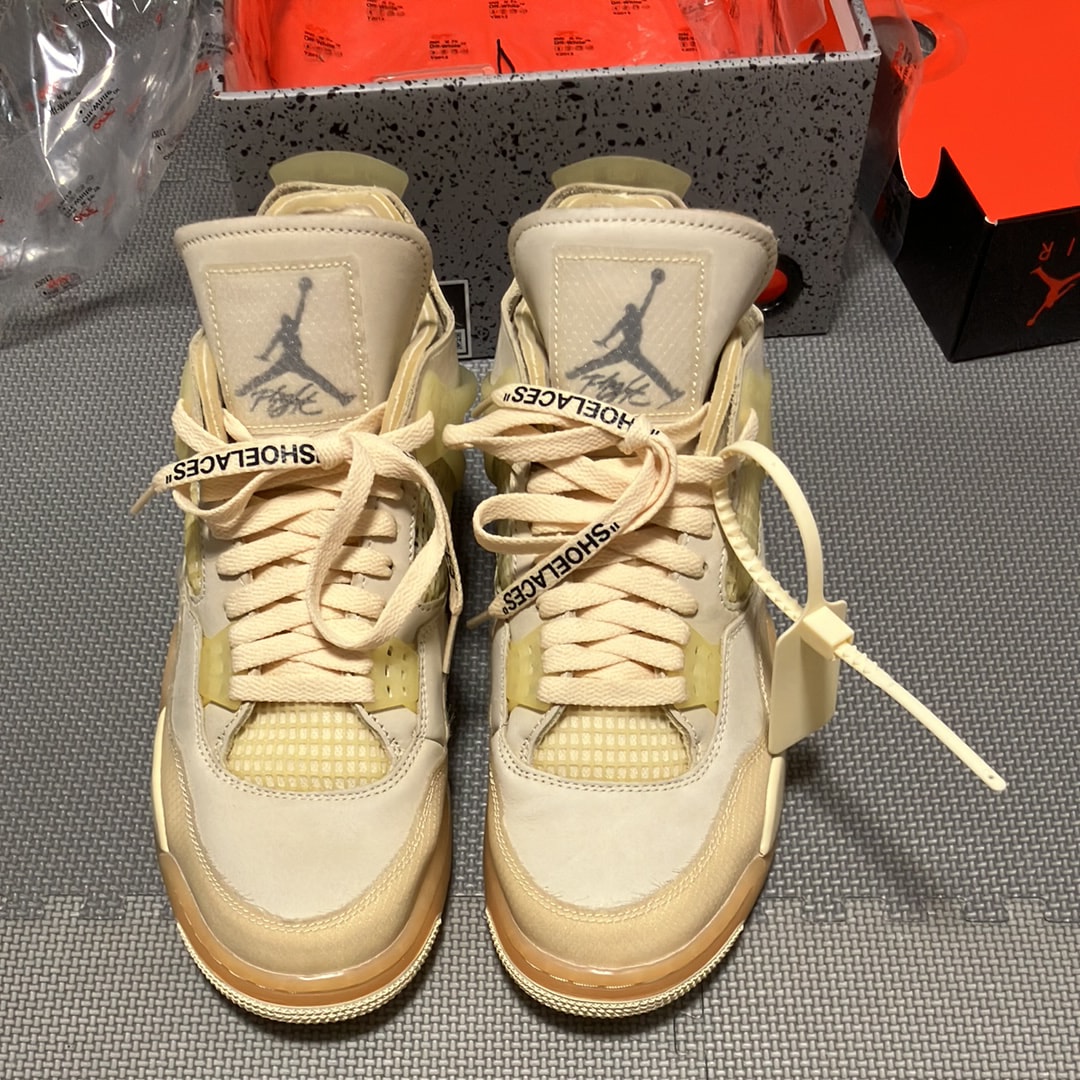 Off-White × Nike Women's Air Jordan 4 SP "Sail"