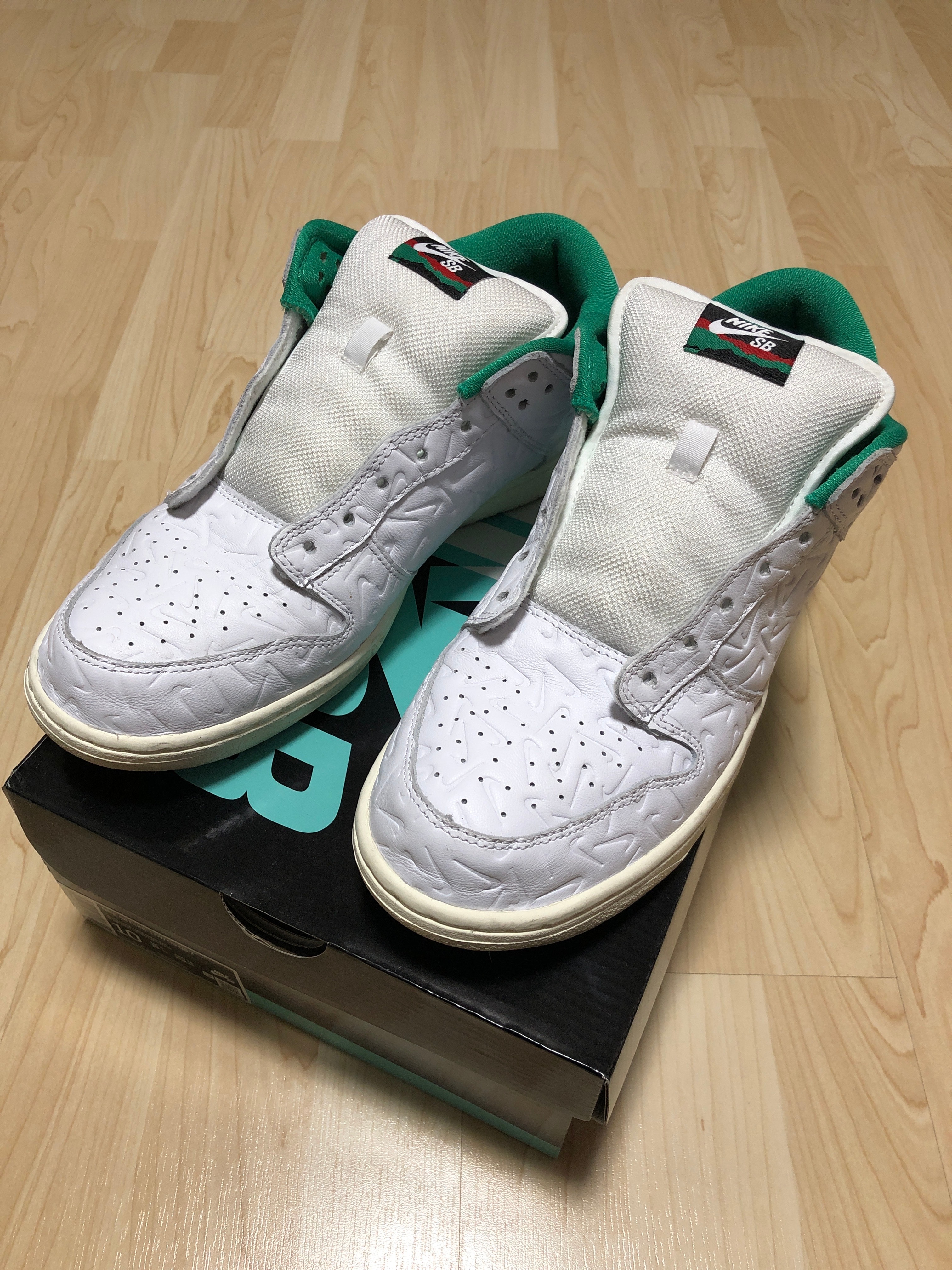 BEN-G × Nike SB Dunk Low "White/Green"