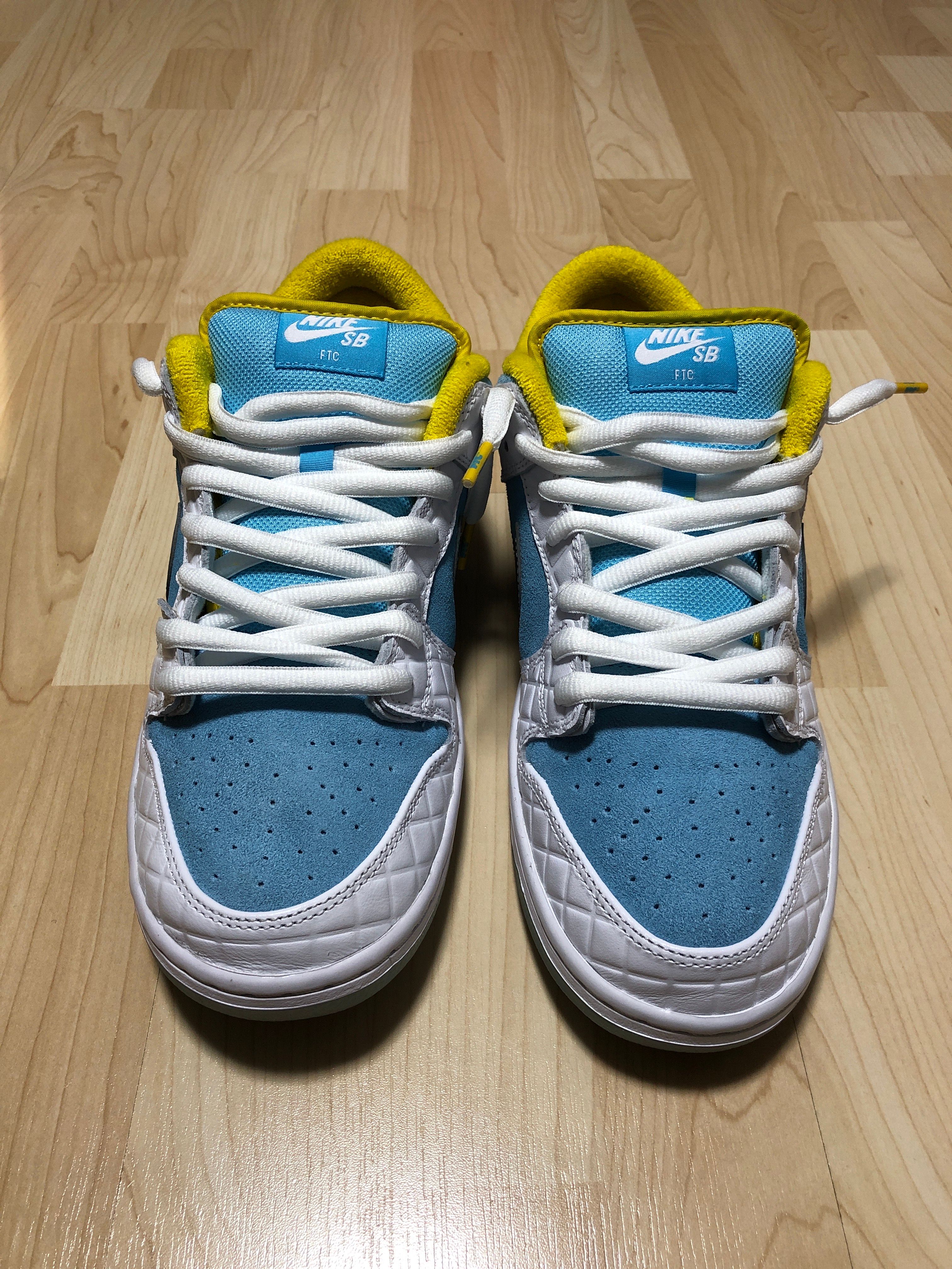 FTC × Nike SB Dunk Low "White/Blue"