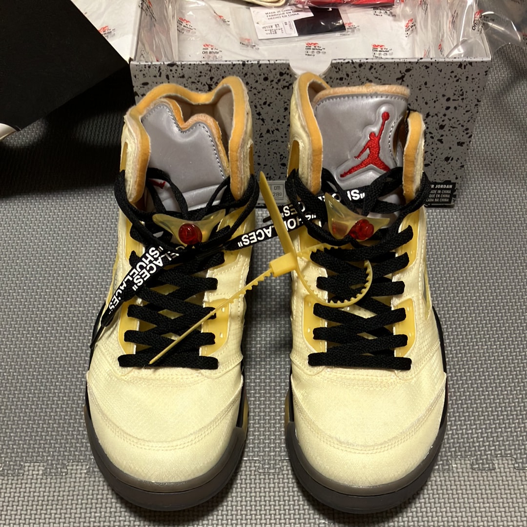 Off-White × Nike Air Jordan 5 "Sail"  