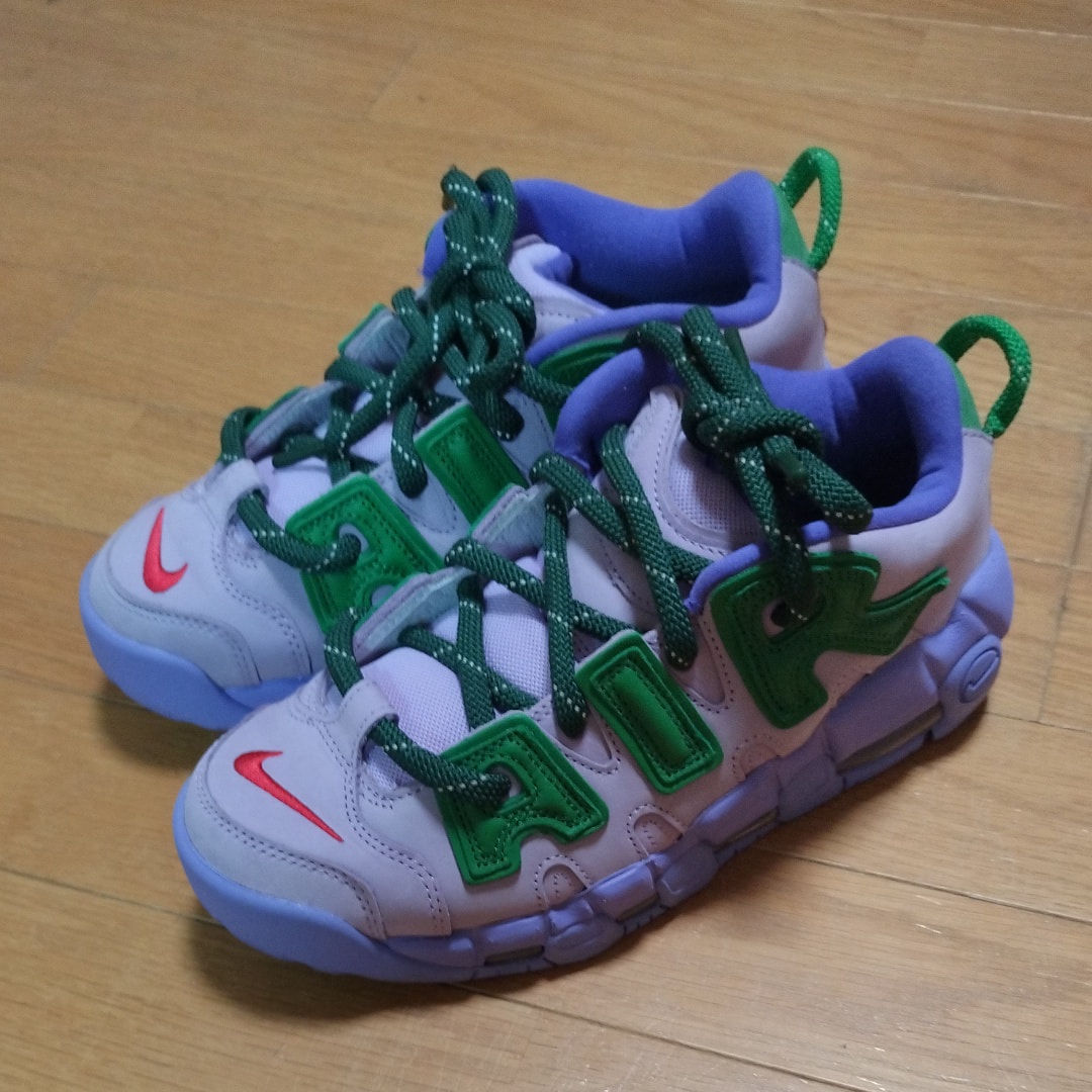 AMBUSH × Nike Air More Uptempo Low "Lilac and Apple Green"