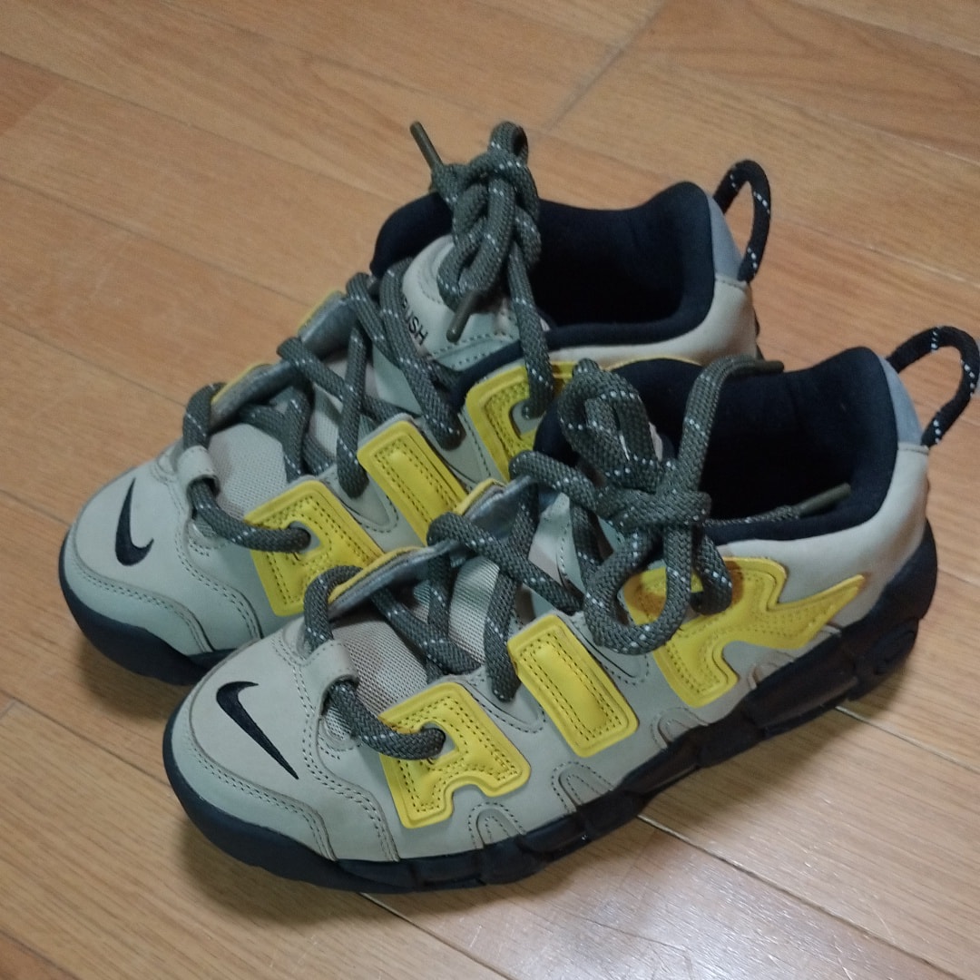 AMBUSH × Nike Air More Uptempo Low "Vivid Sulfur and Limestone"