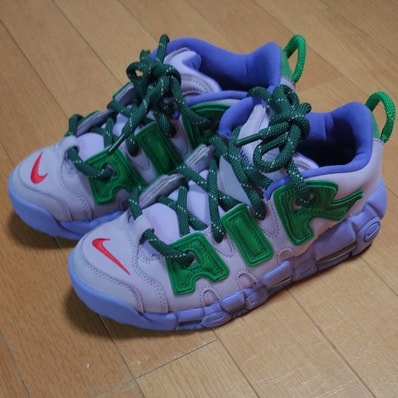 AMBUSH × Nike Air More Uptempo Low "Lilac and Apple Green"