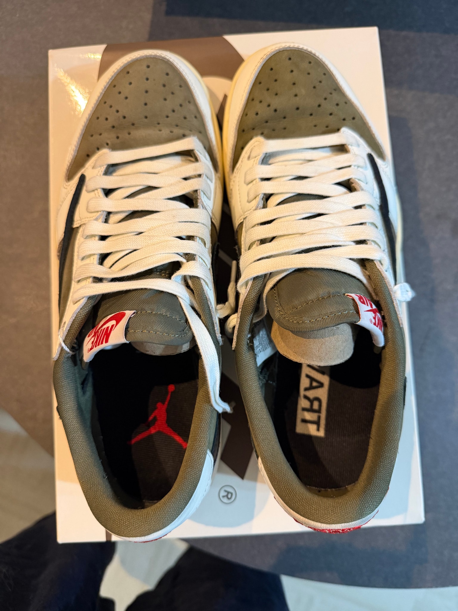 Travis Scott × Nike Air Jordan 1 Low OG SP "Reverse Olive"