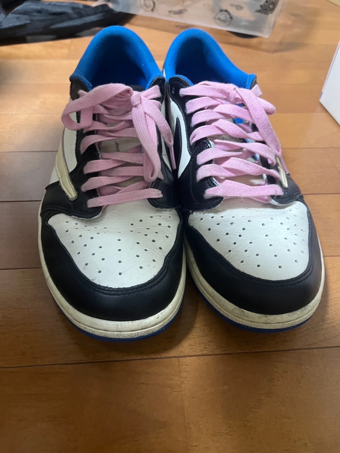 Travis Scott × fragment design × Nike Air Jordan 1 Low OG SP "Military Blue"