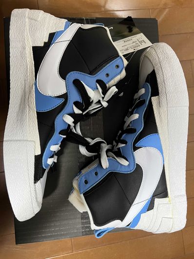 sacai × NIKE BLAZER MID "BLACK / BLUE"