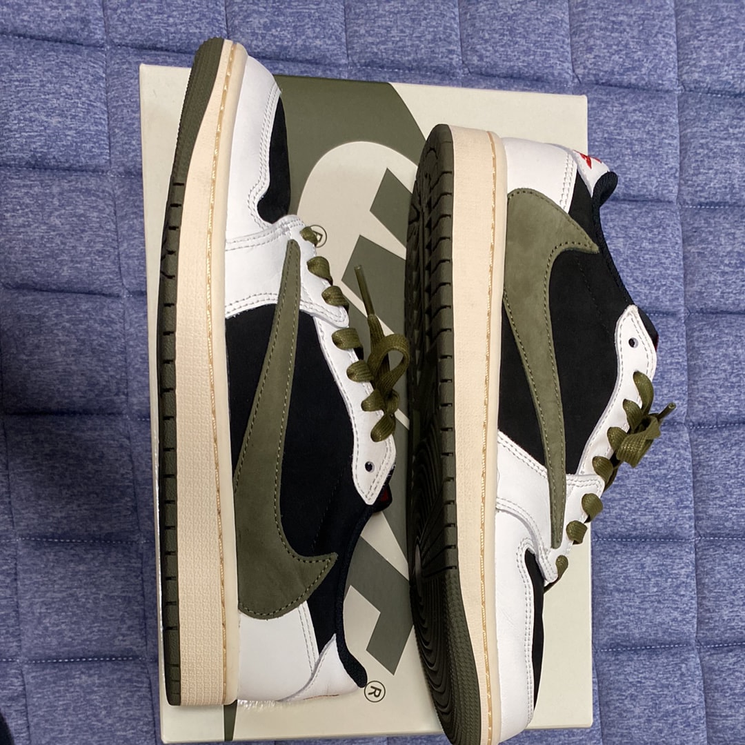 Travis Scott × Nike Women's Air Jordan 1 Low OG "Medium Olive"