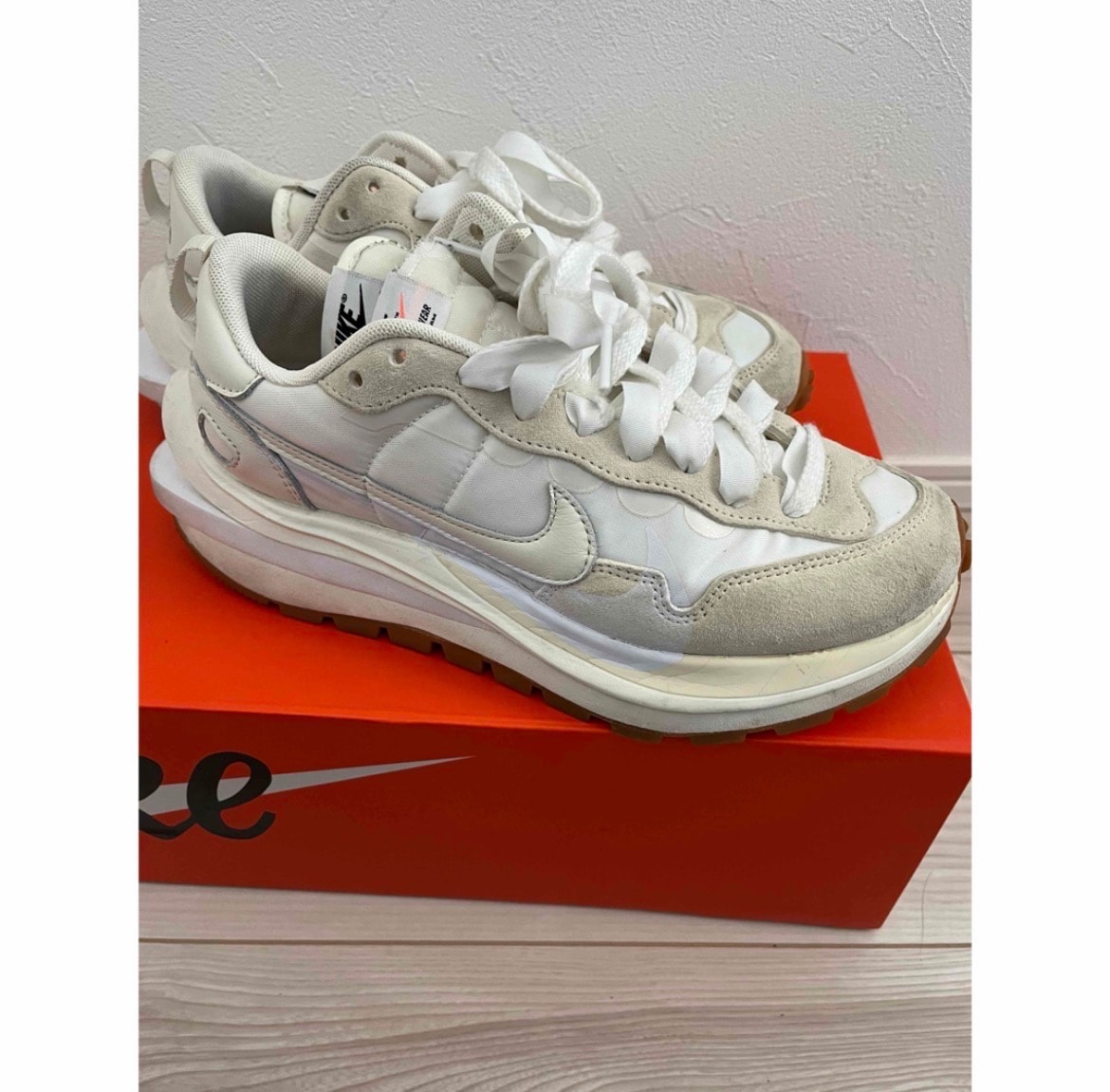 sacai × Nike Vapor Waffle "White Gum"