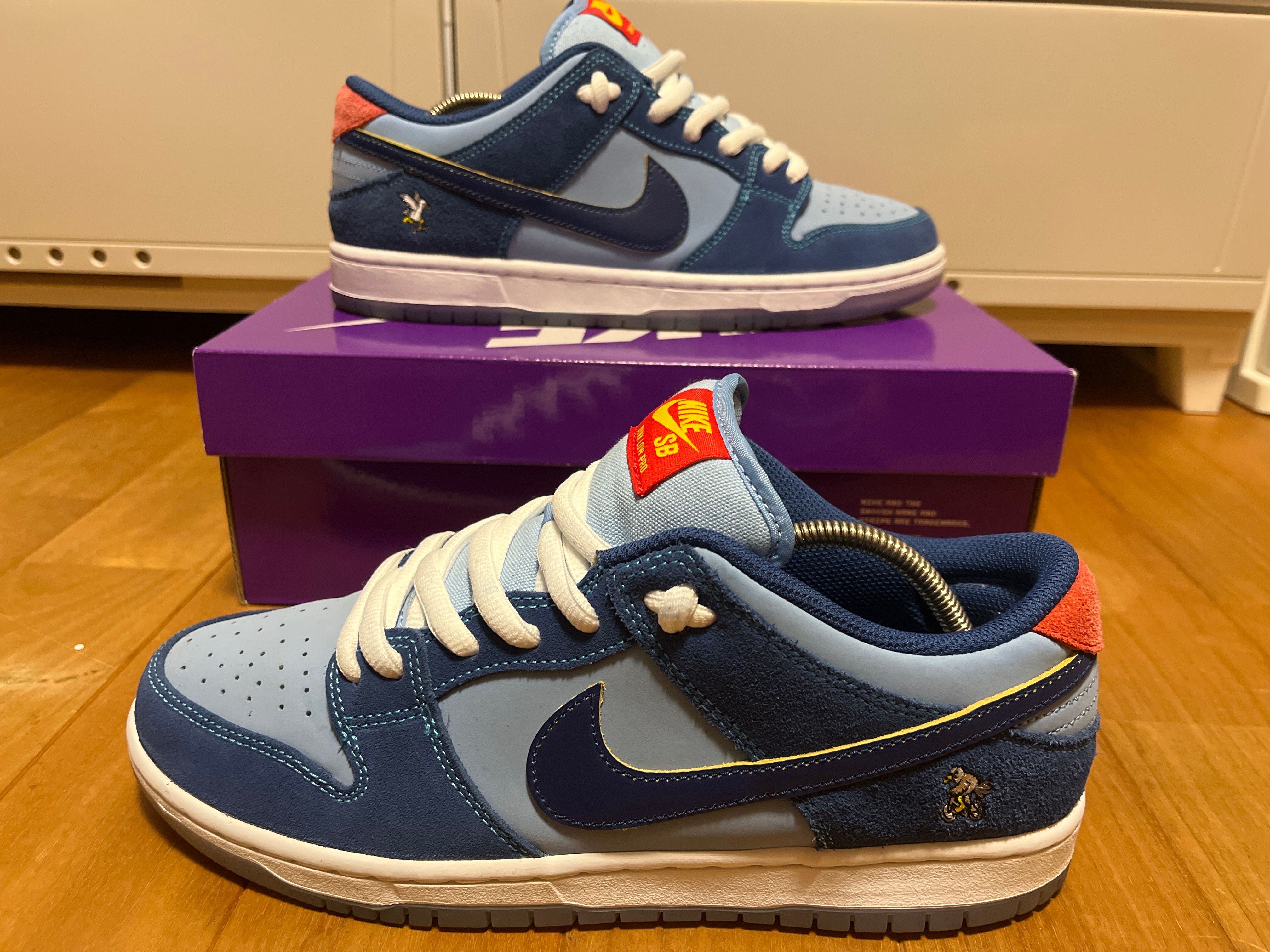 Why So Sad? × Nike SB Dunk Low "Coastal Blue/Speed Yellow-University Red"