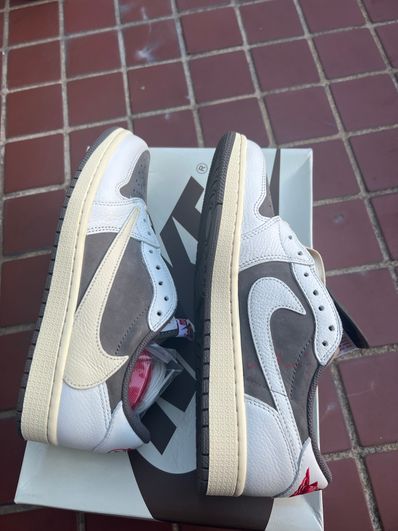 Travis Scott × Nike Air Jordan 1 Low OG SP "Reverse Mocha/Sail and Ridgerock"