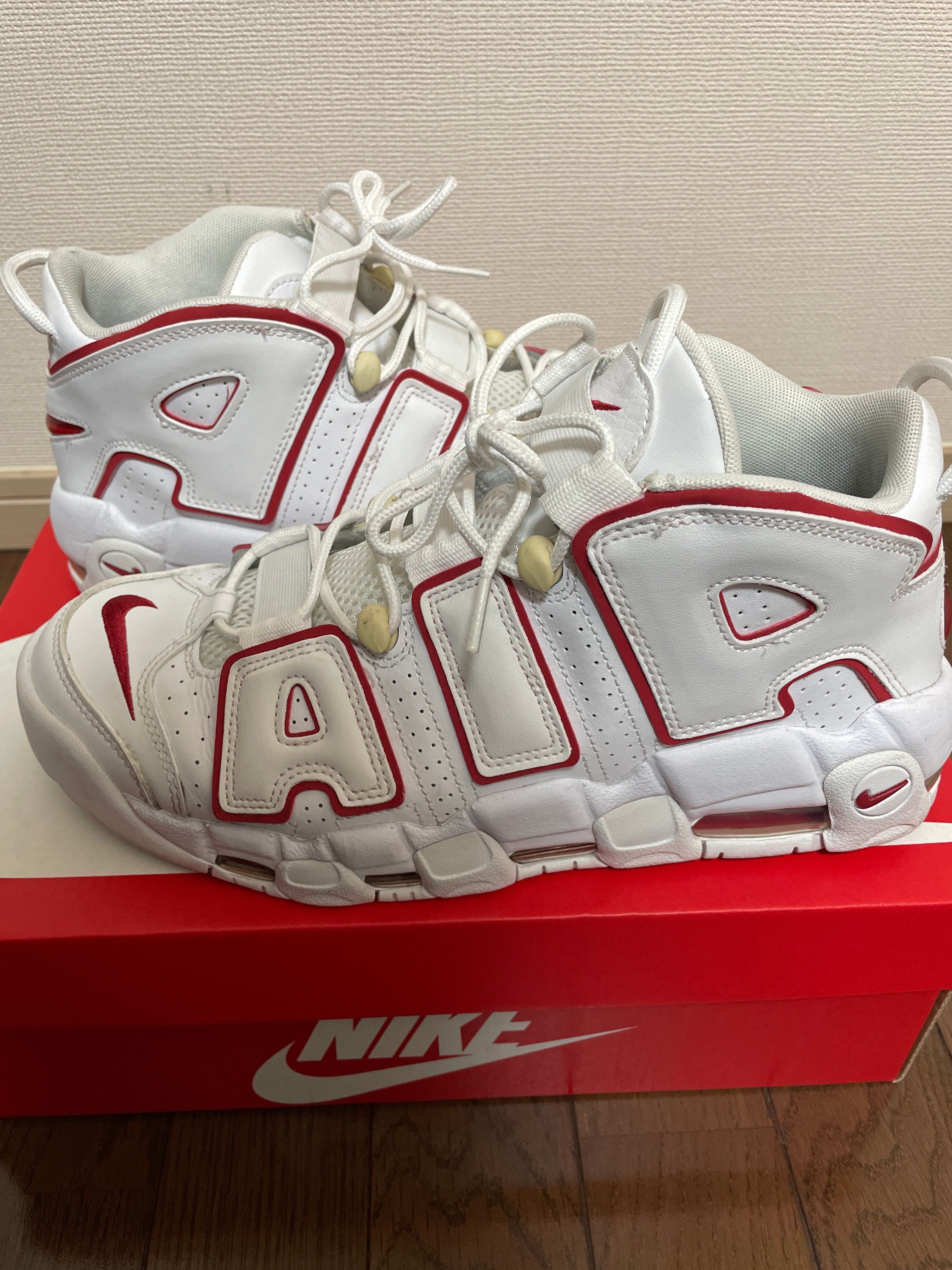 NIKE AIR MORE UPTEMPO "WHITE/VARSITY RED" (2021)
