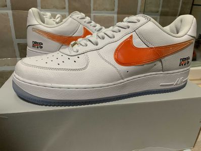 KITH × Nike Air Force 1 Low "White/Rush Blue/White/Brilliant Orange"