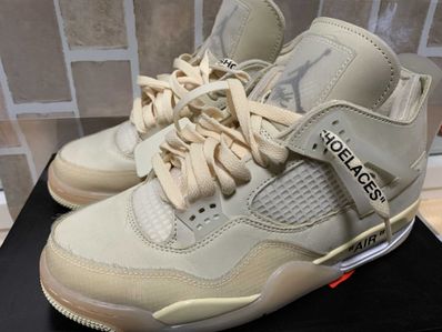 Off-White × Nike Women's Air Jordan 4 SP "Sail"