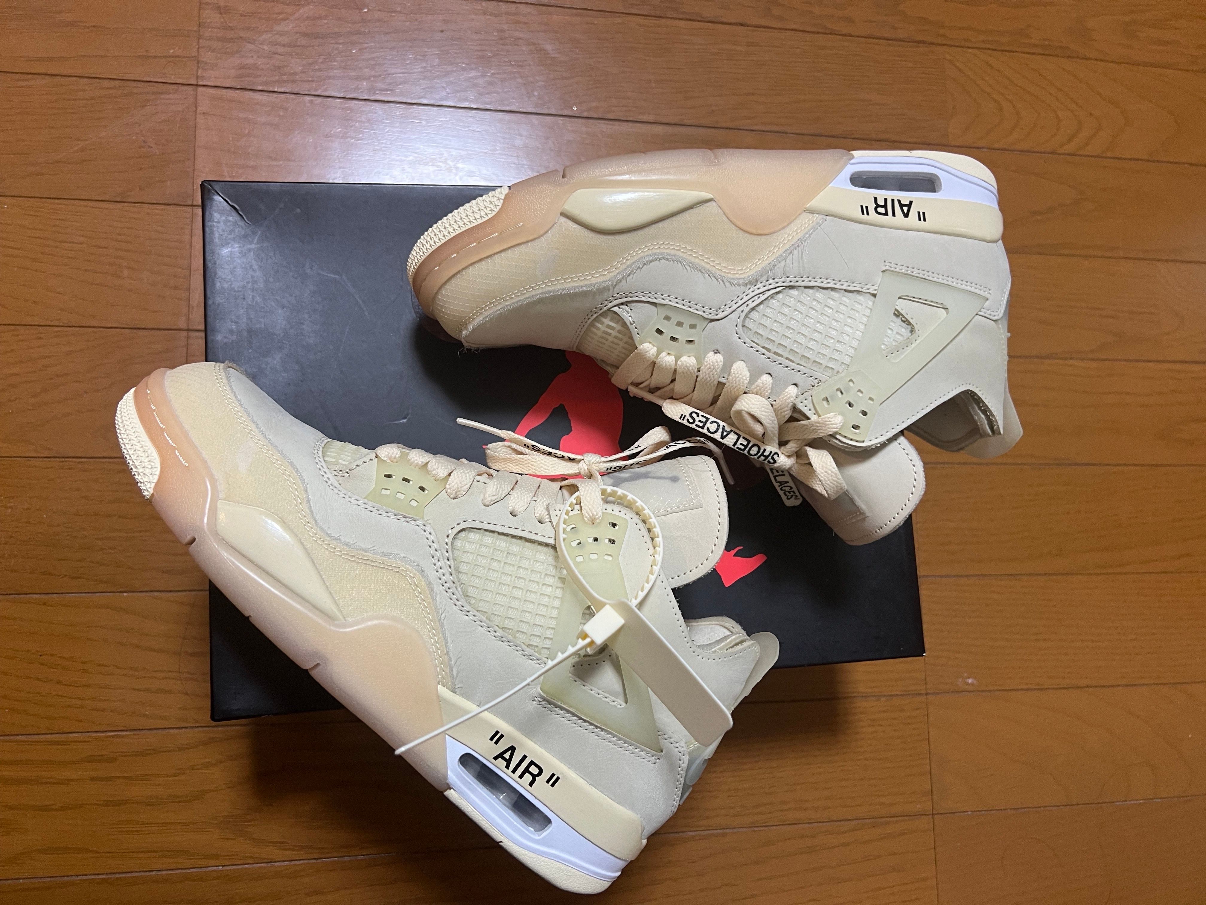 Off-White × Nike Women's Air Jordan 4 SP "Sail"