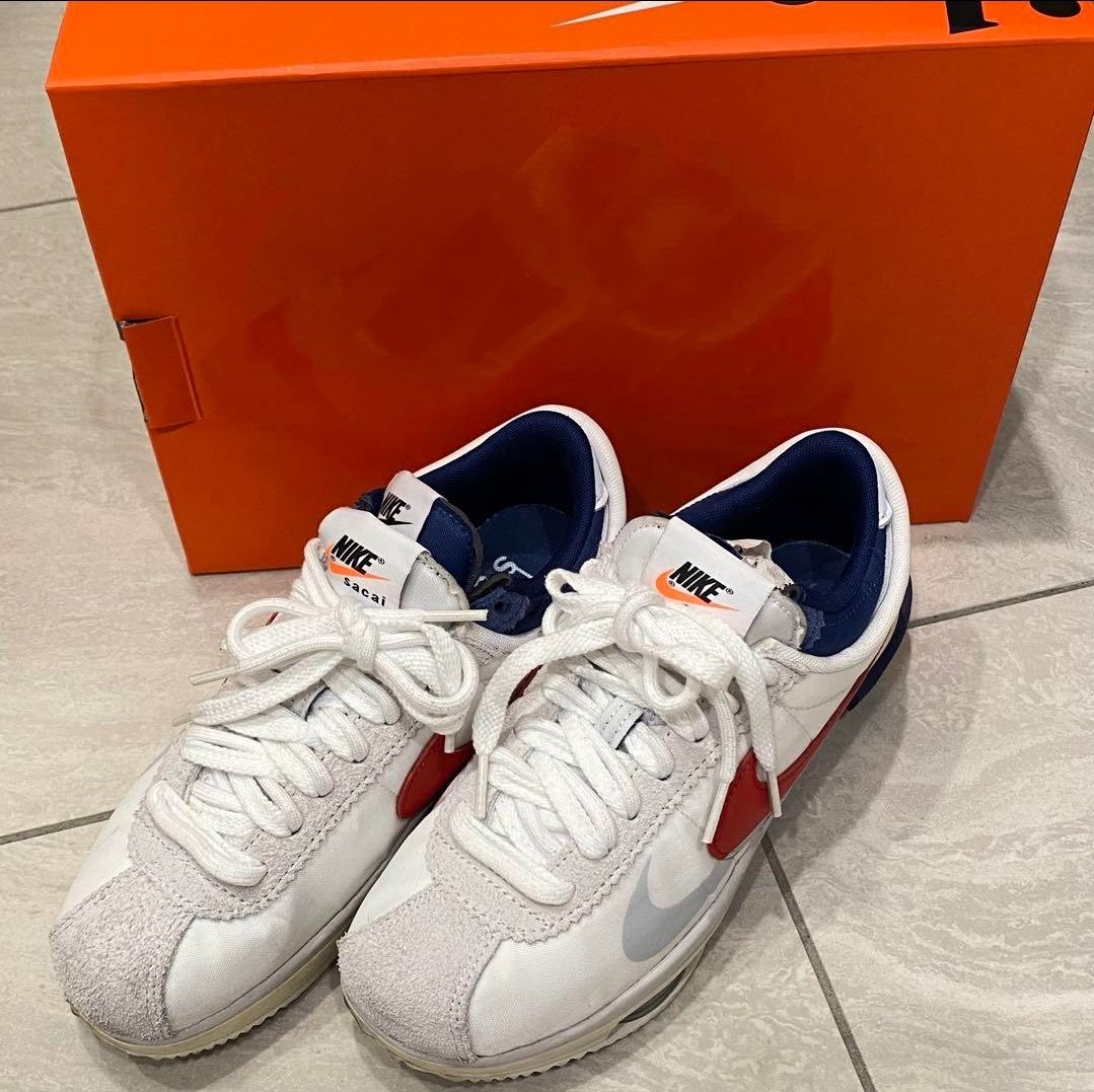 sacai × Nike Zoom Cortez "White and University Red"