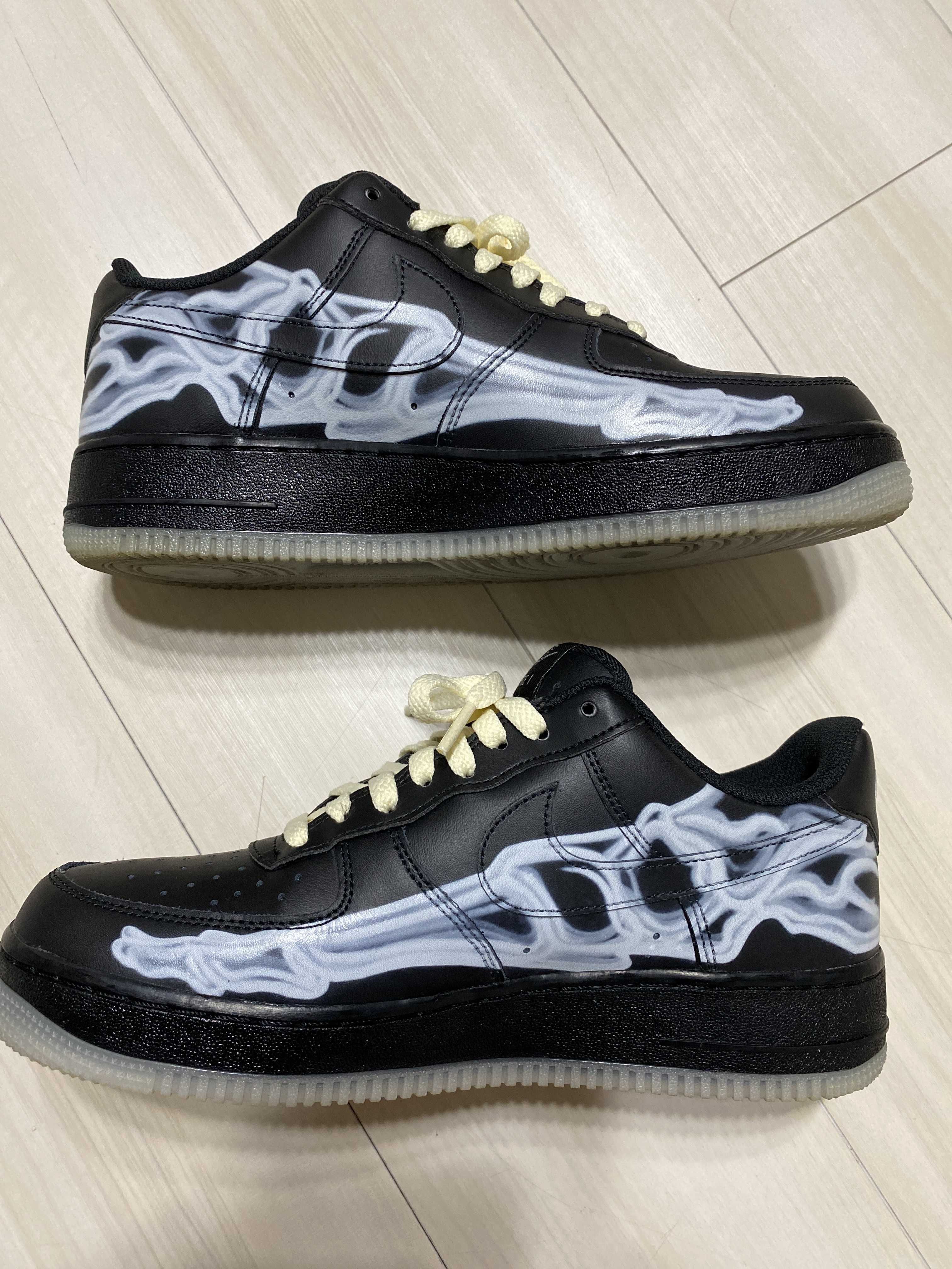 Nike Air Force 1 Low "Black Skeleton"