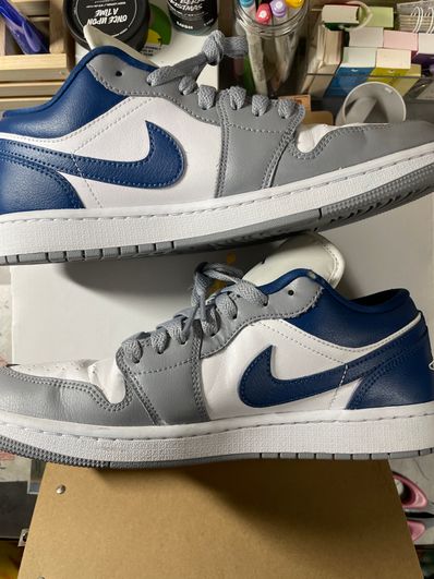 Nike Women's Air Jordan 1 Low "Grey and Blue"