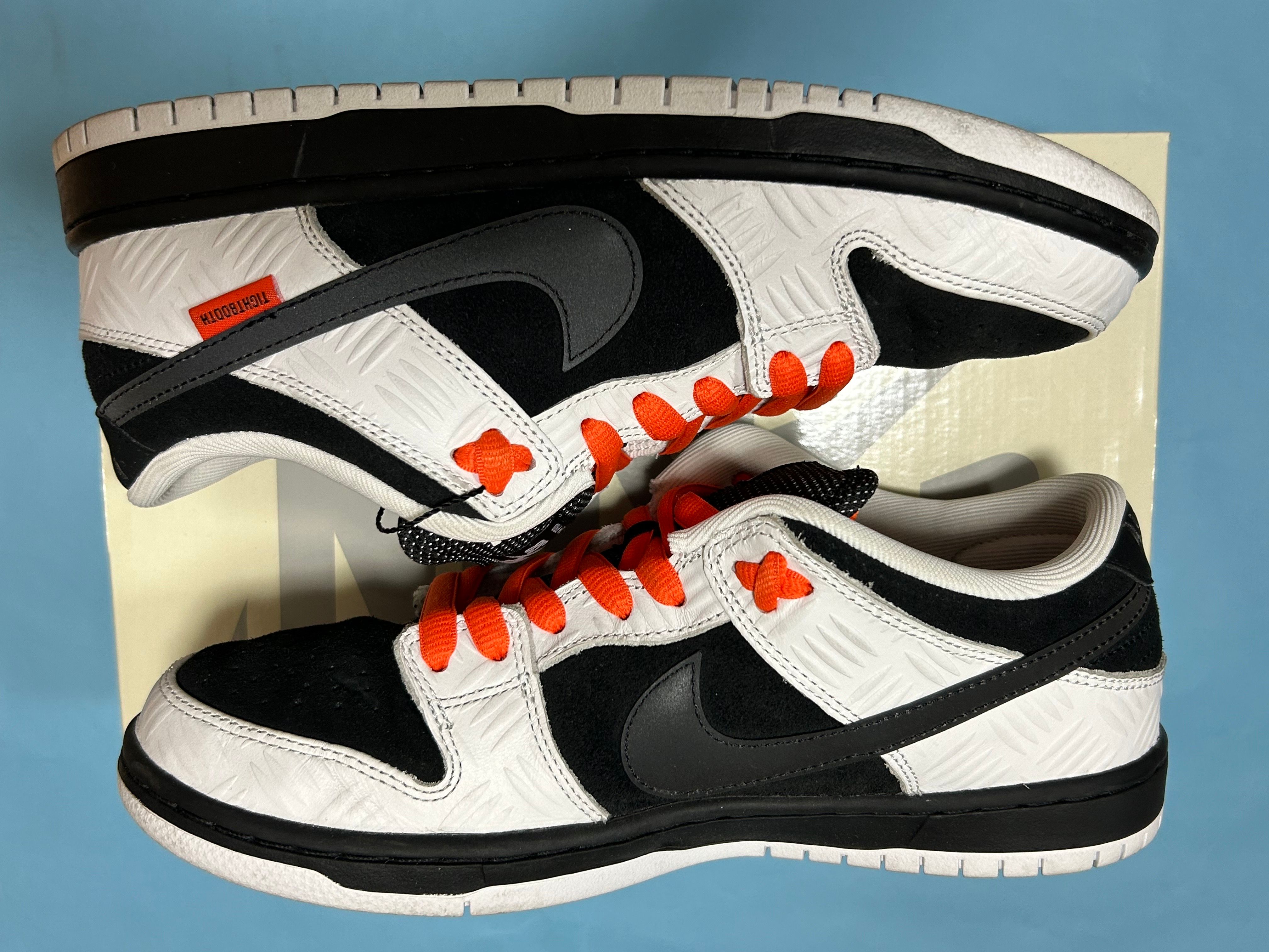 TIGHTBOOTH × Nike SB Dunk Low Pro QS "Black and White"