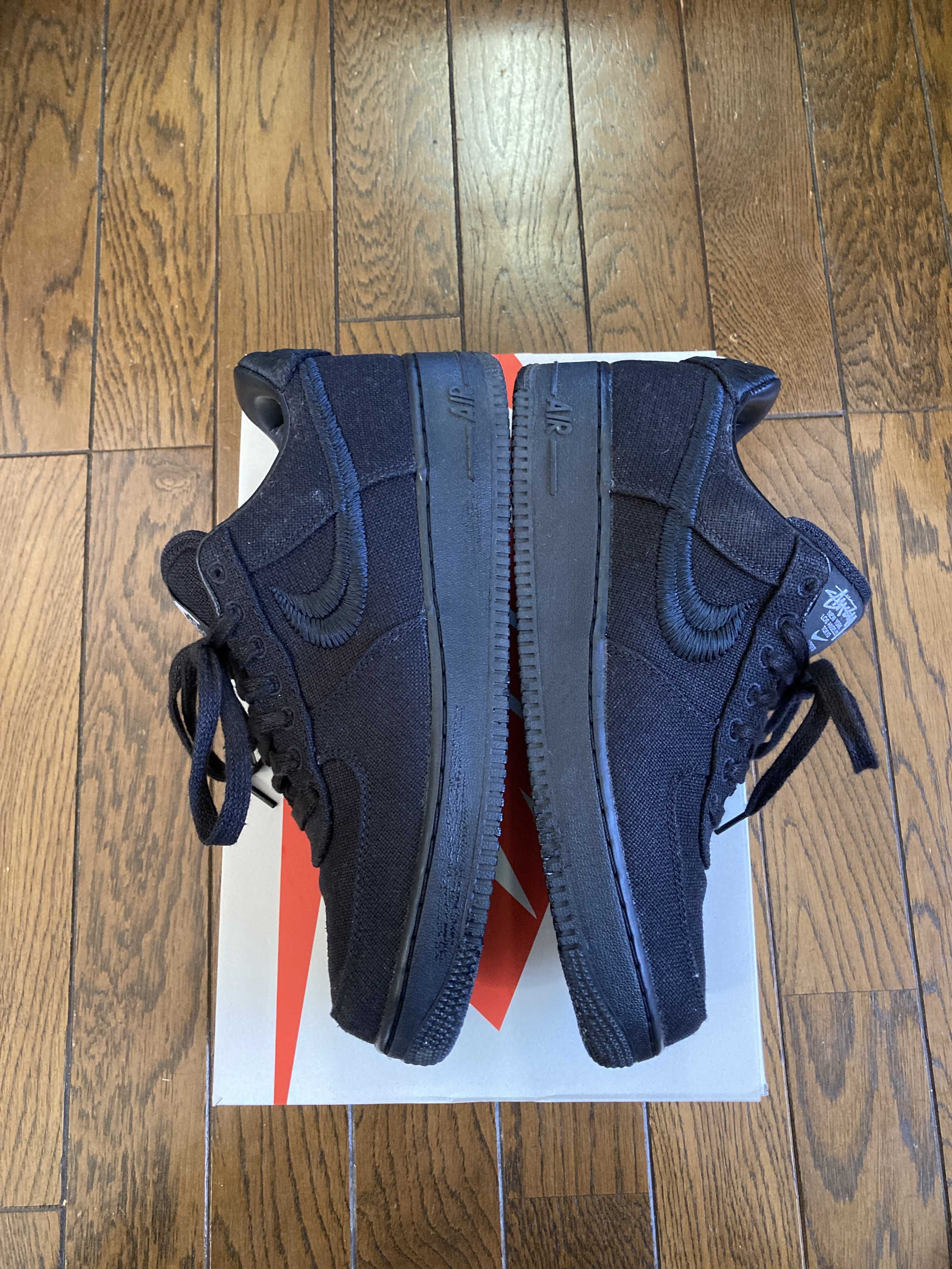 Stussy × Nike Air Force 1 Low "Triple Black"