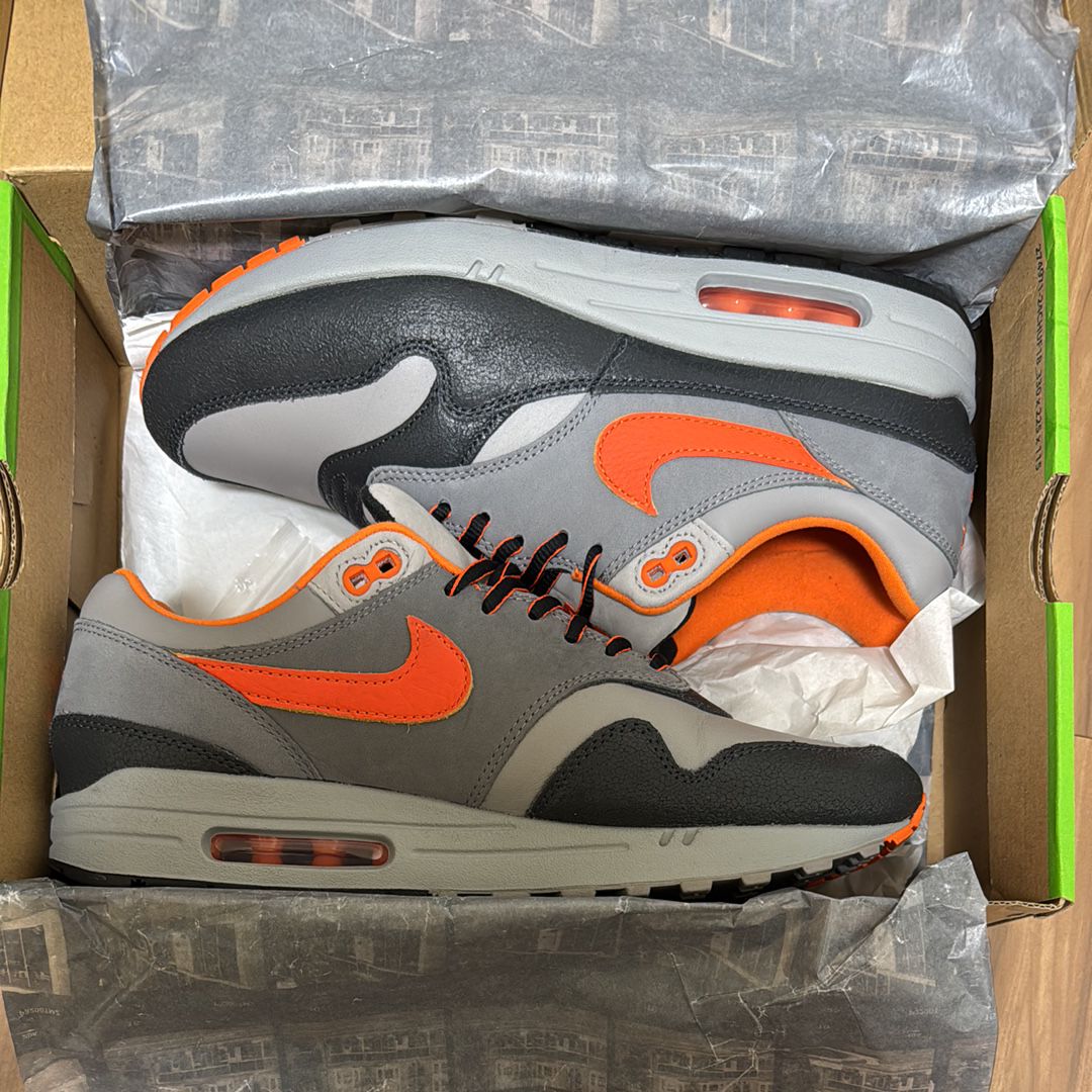 HUF × Nike Air Max 1 "Brilliant Orange"