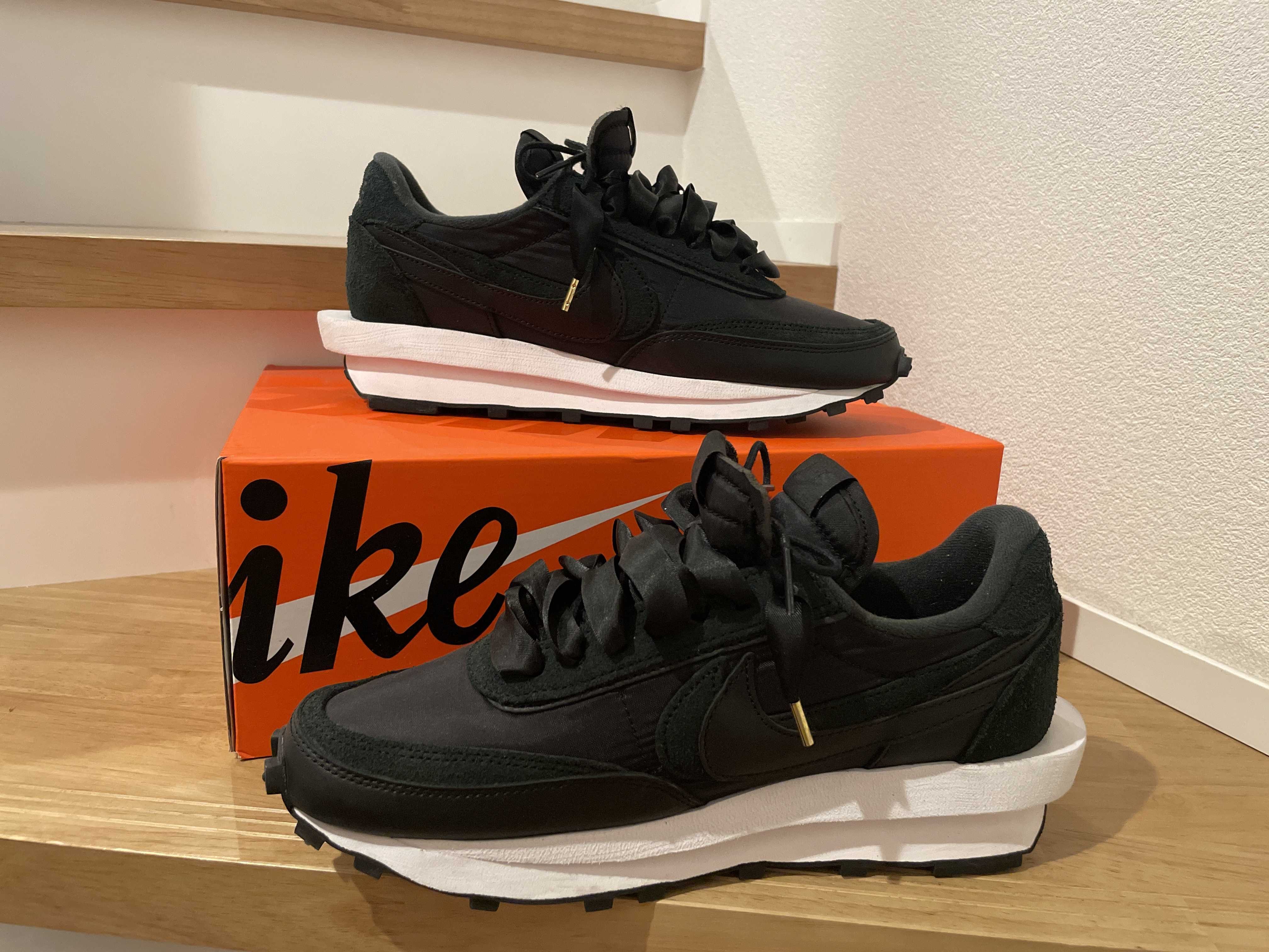 sacai × Nike LDV Waffle "Triple Black"