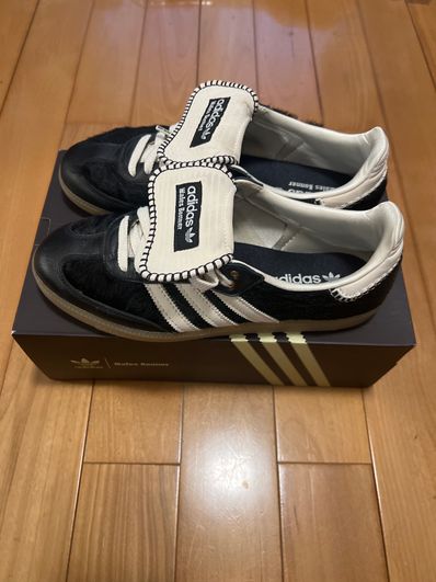 Wales Bonner × adidas Samba Pony Tonal Low "Core Black/Cream White"