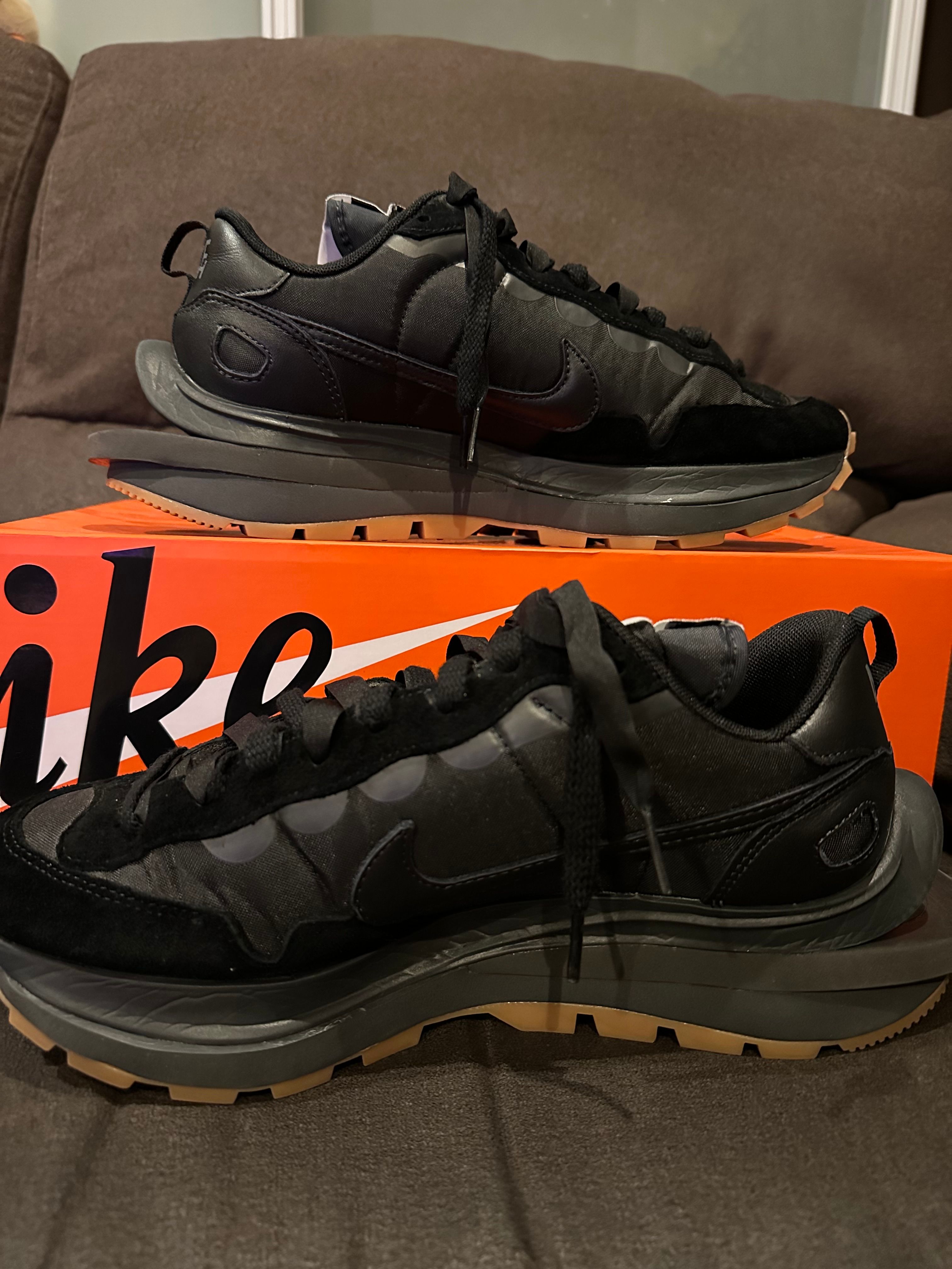 sacai × Nike VaporWaffle "Black Gum"