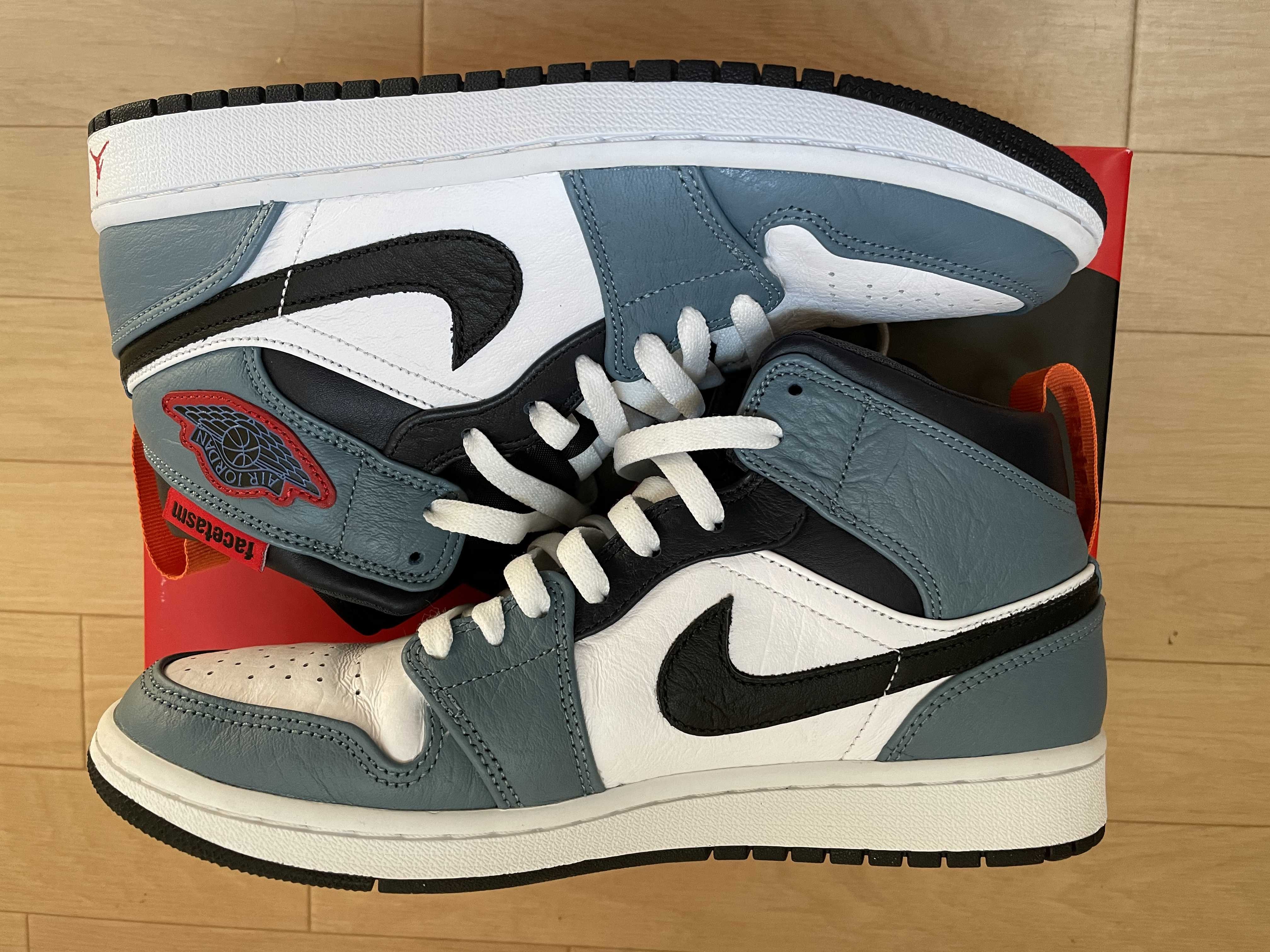 FACETASM × Nike Air Jordan 1 Mid "White/Navy"