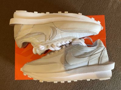 sacai × Nike LDV Waffle "Triple White"