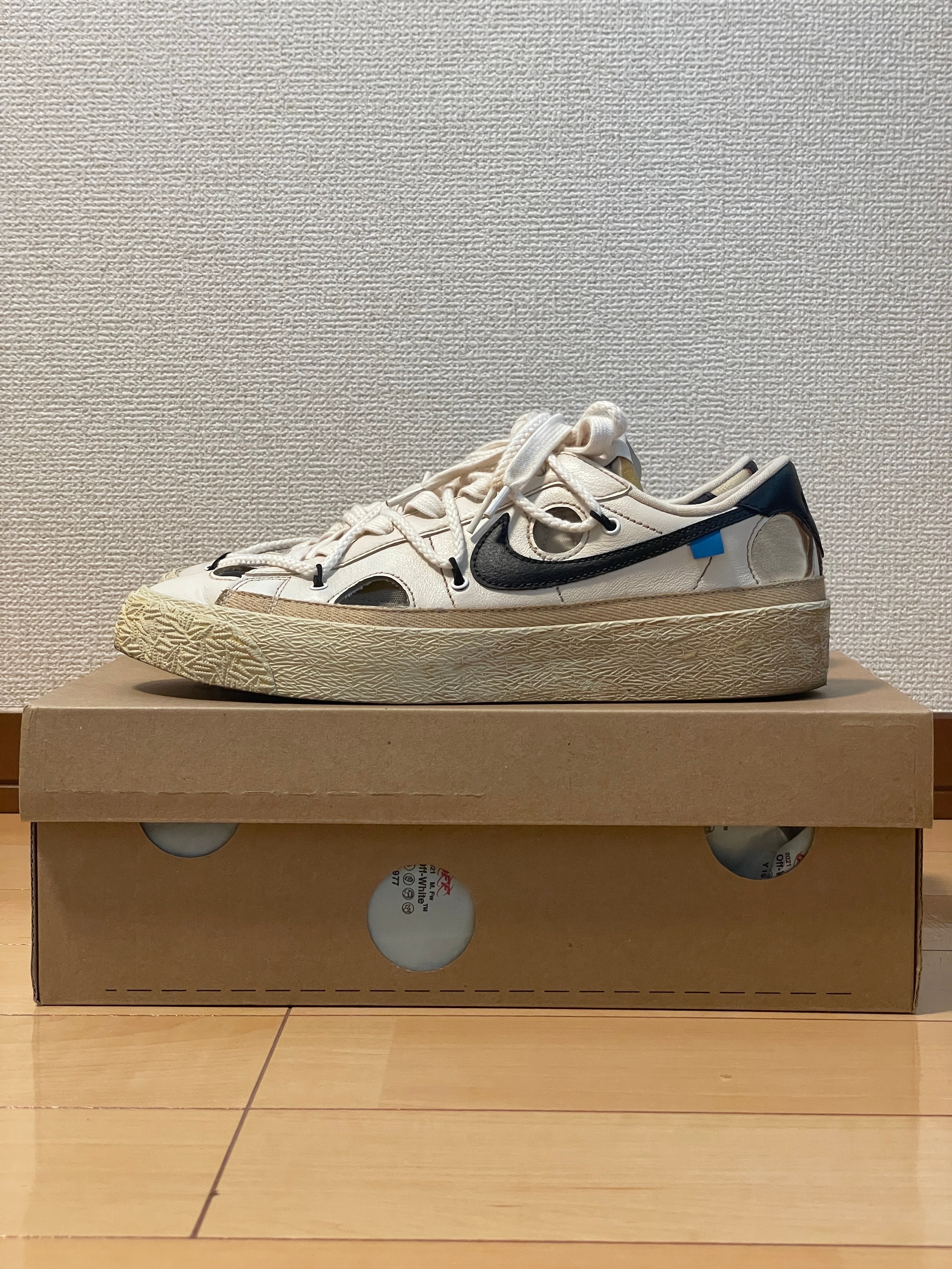 Off-White × Nike Blazer Low "White and University Red"
