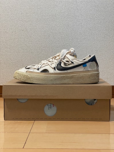 Off-White × Nike Blazer Low "White and University Red"