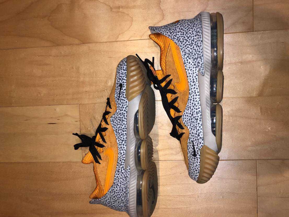 atmos × Nike LeBron 16 Low "Safari" (CD9471-800/CI3358-800)
