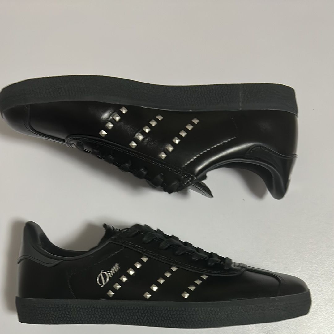 Dime × adidas Gazelle ADV "Core Black/Silver Metallic/Carbon"