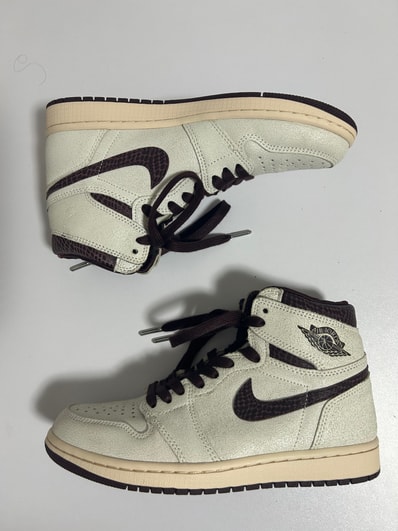 A Ma Maniere × Nike Air Jordan 1 Retro High OG "Sail and Burgundy"
