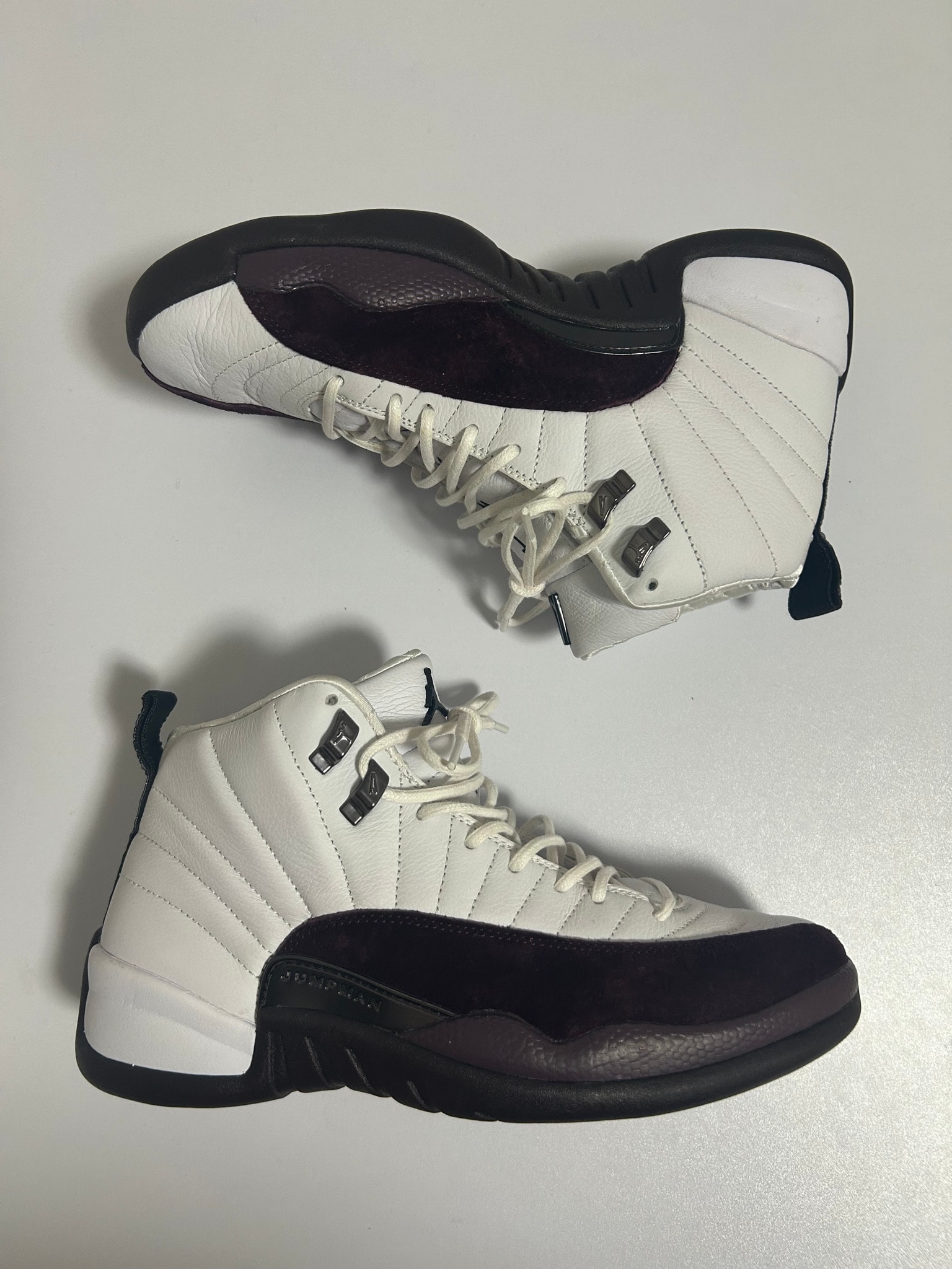 A Ma Maniere × Nike Women's Air Jordan 12 "White and Burgundy Crush"