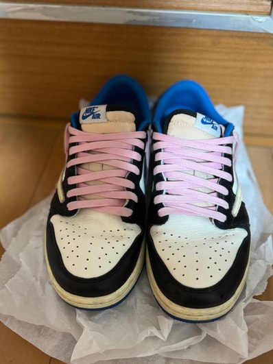 Travis Scott × fragment design × Nike Air Jordan 1 Low OG SP "Military Blue"