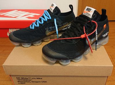 Off-White × Nike Air Vapormax "Black/Total Orange/Clear"