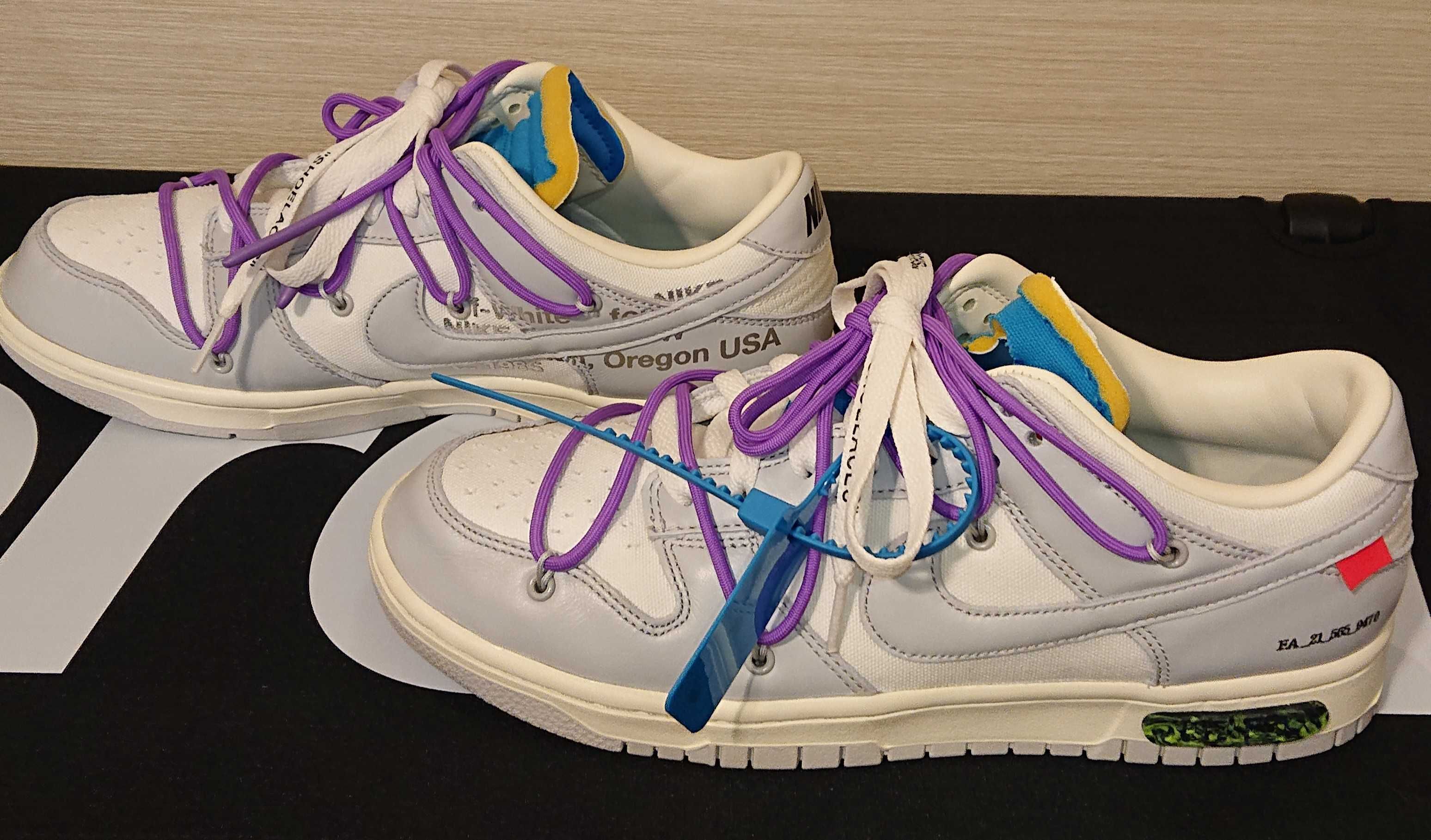 Off-White × Nike Dunk Low "Sail/Neutral Gray"