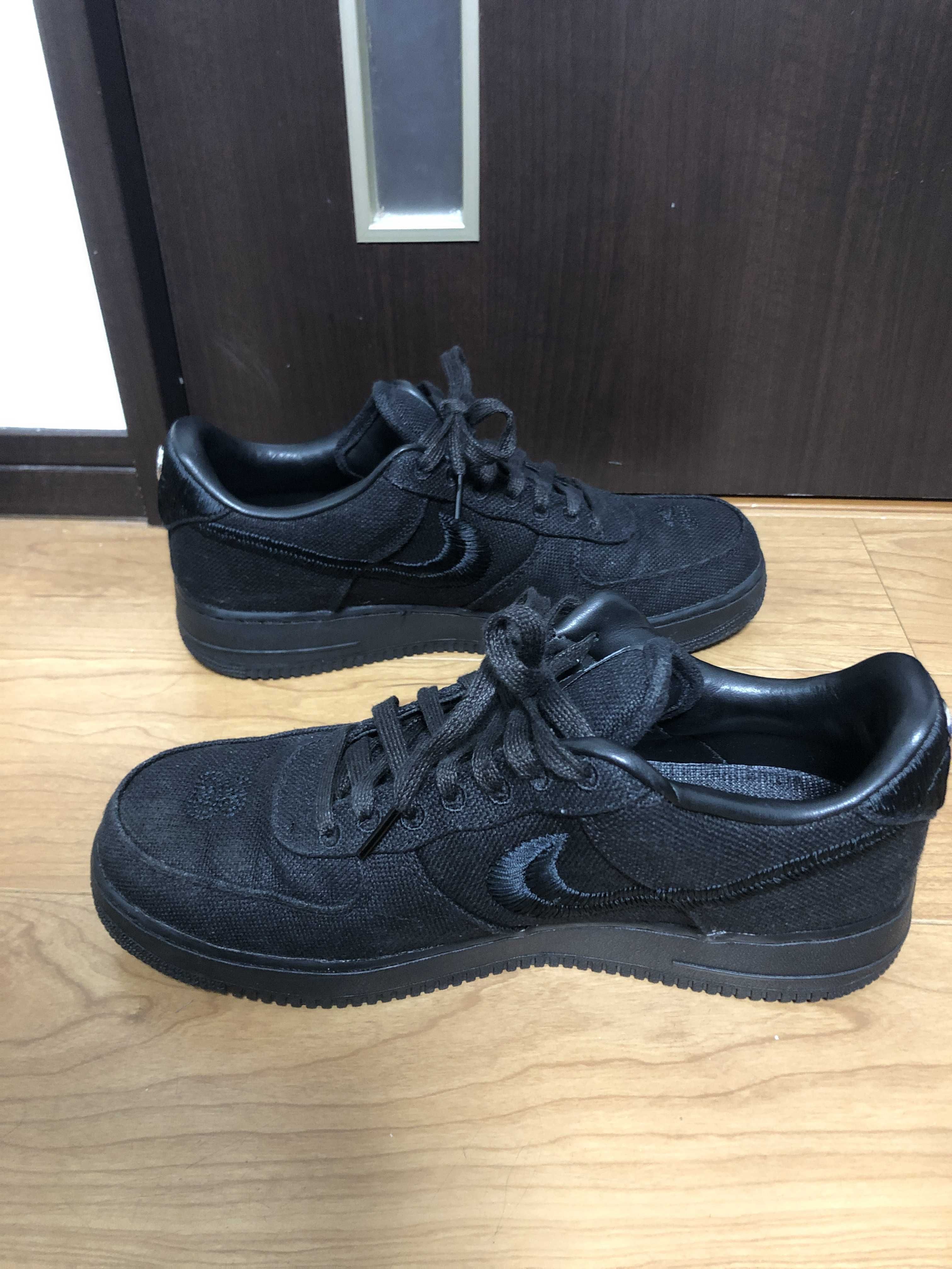 Stussy × Nike Air Force 1 Low "Triple Black"