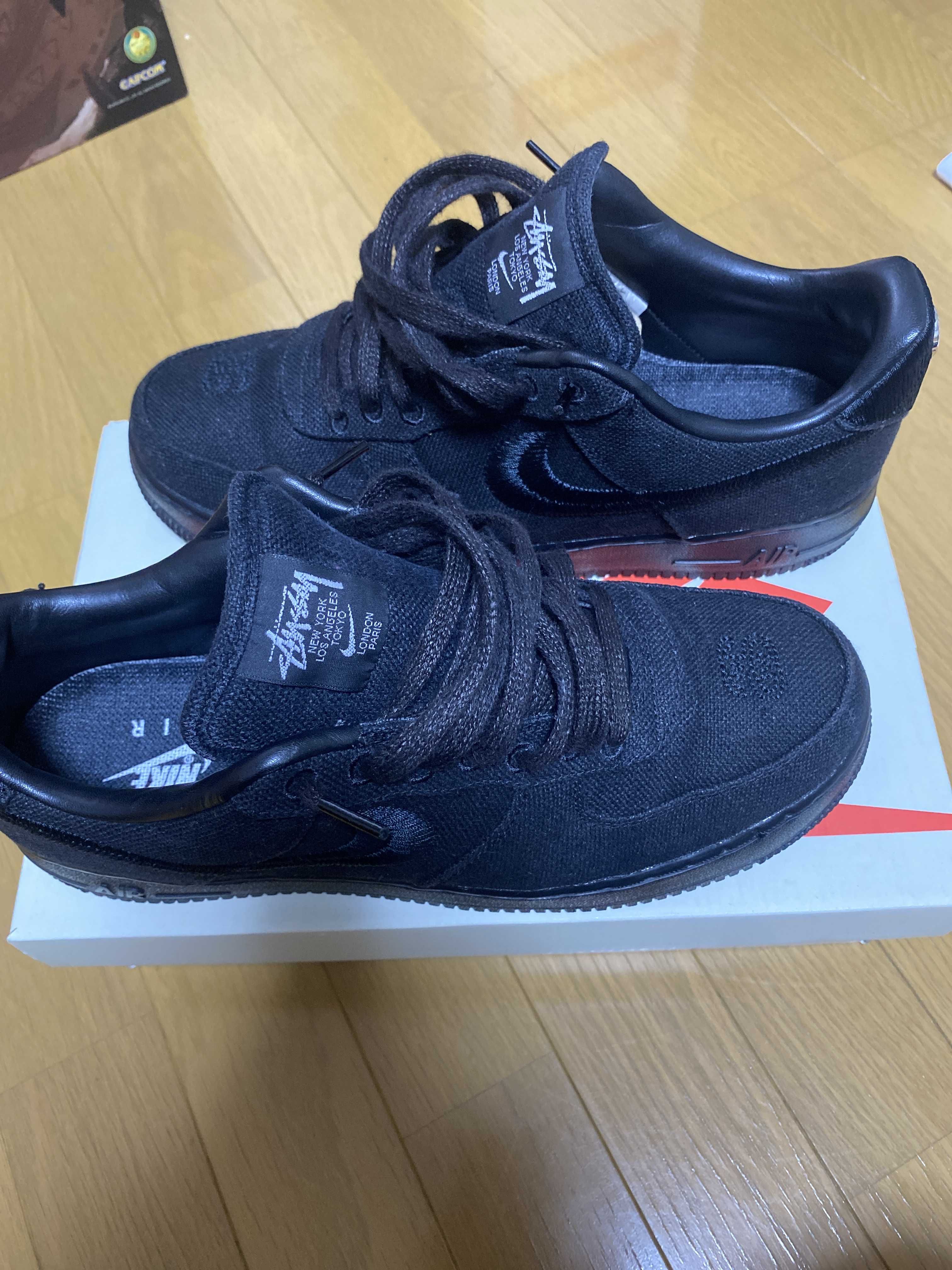 Stussy × Nike Air Force 1 Low "Triple Black"