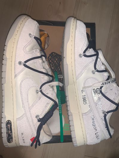 Off-White × Nike Dunk Low "Sail/Neutral Grey/Gridiron"