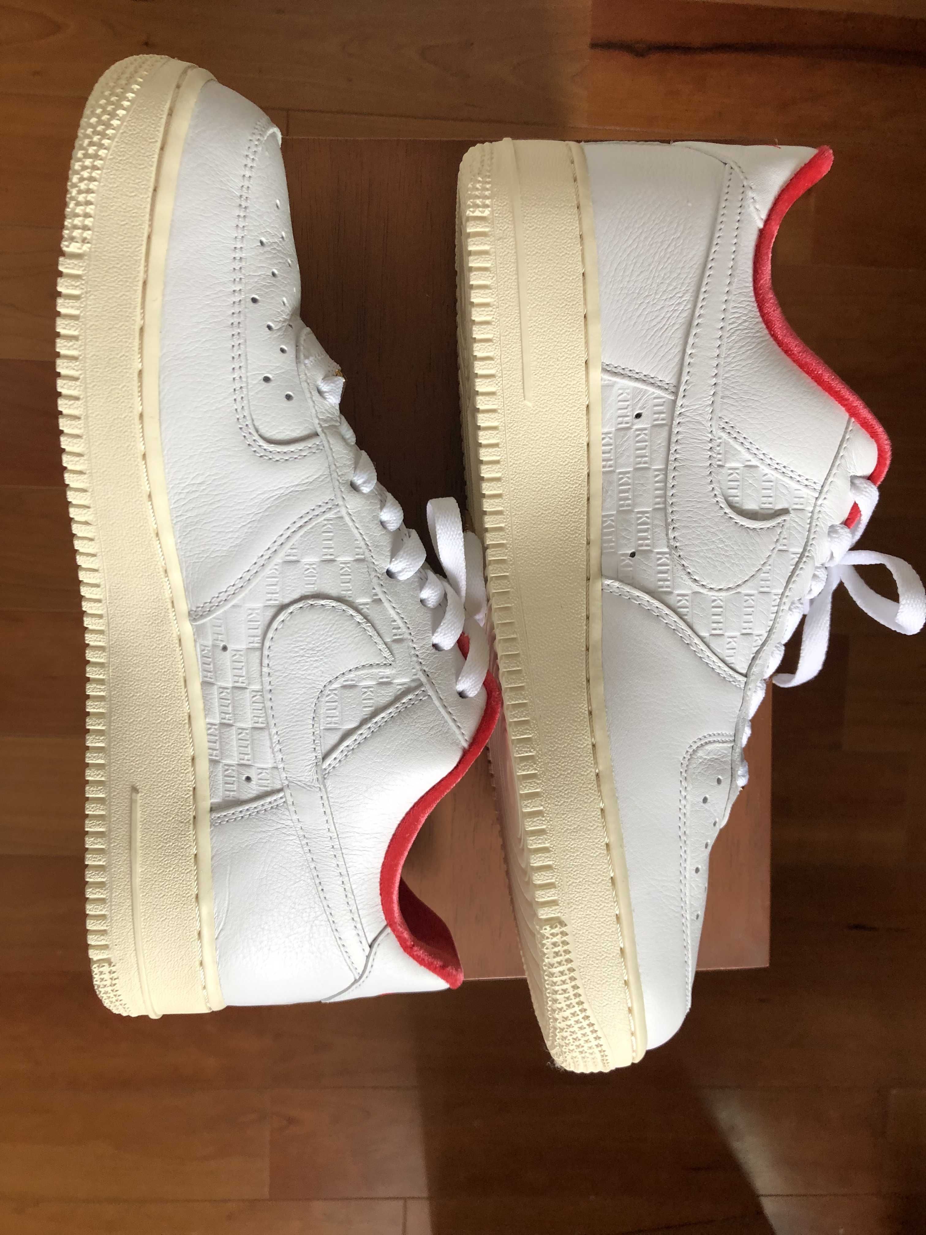 KITH × Nike Air Force 1 Low "White/Red"