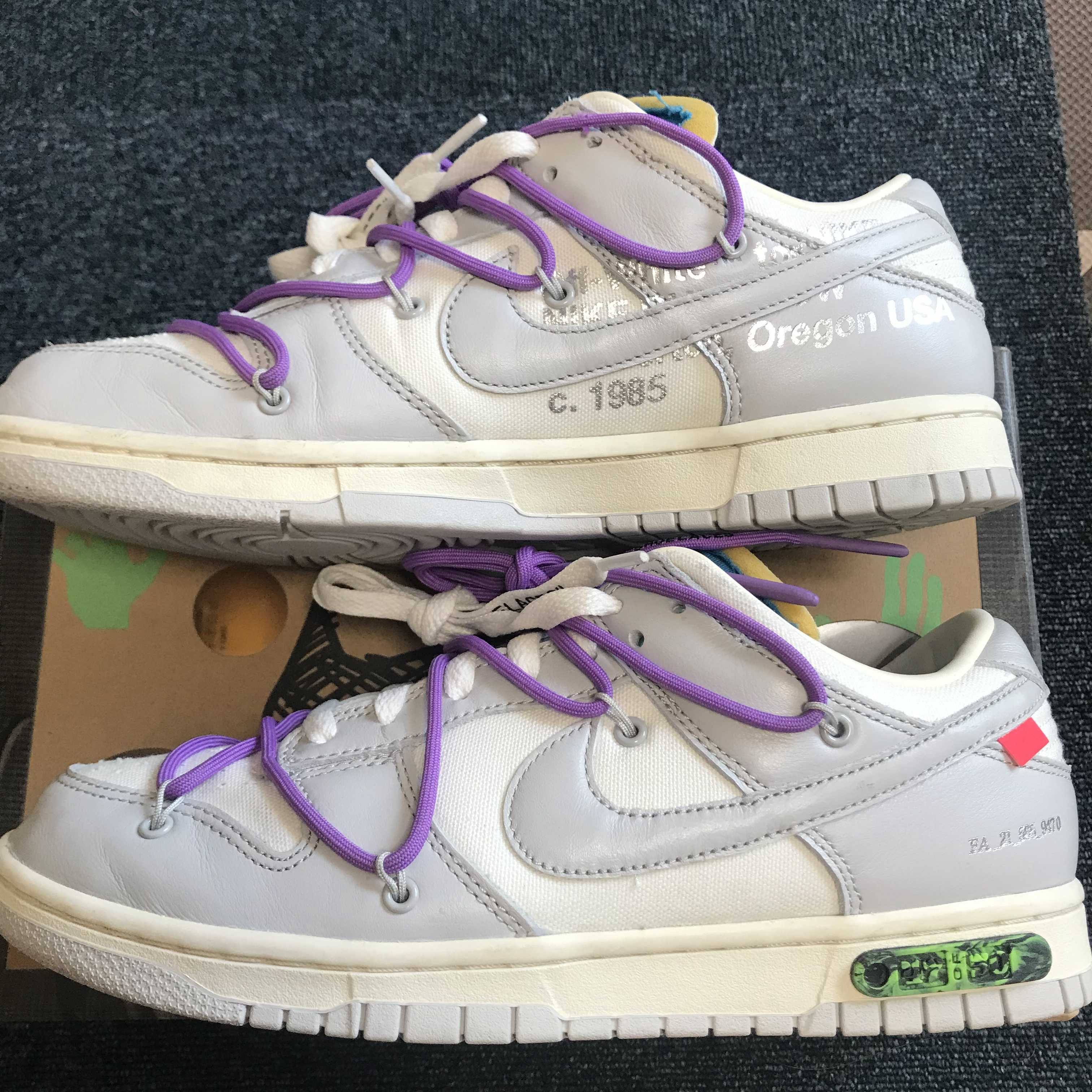 Off-White × Nike Dunk Low "Sail/Neutral Gray"