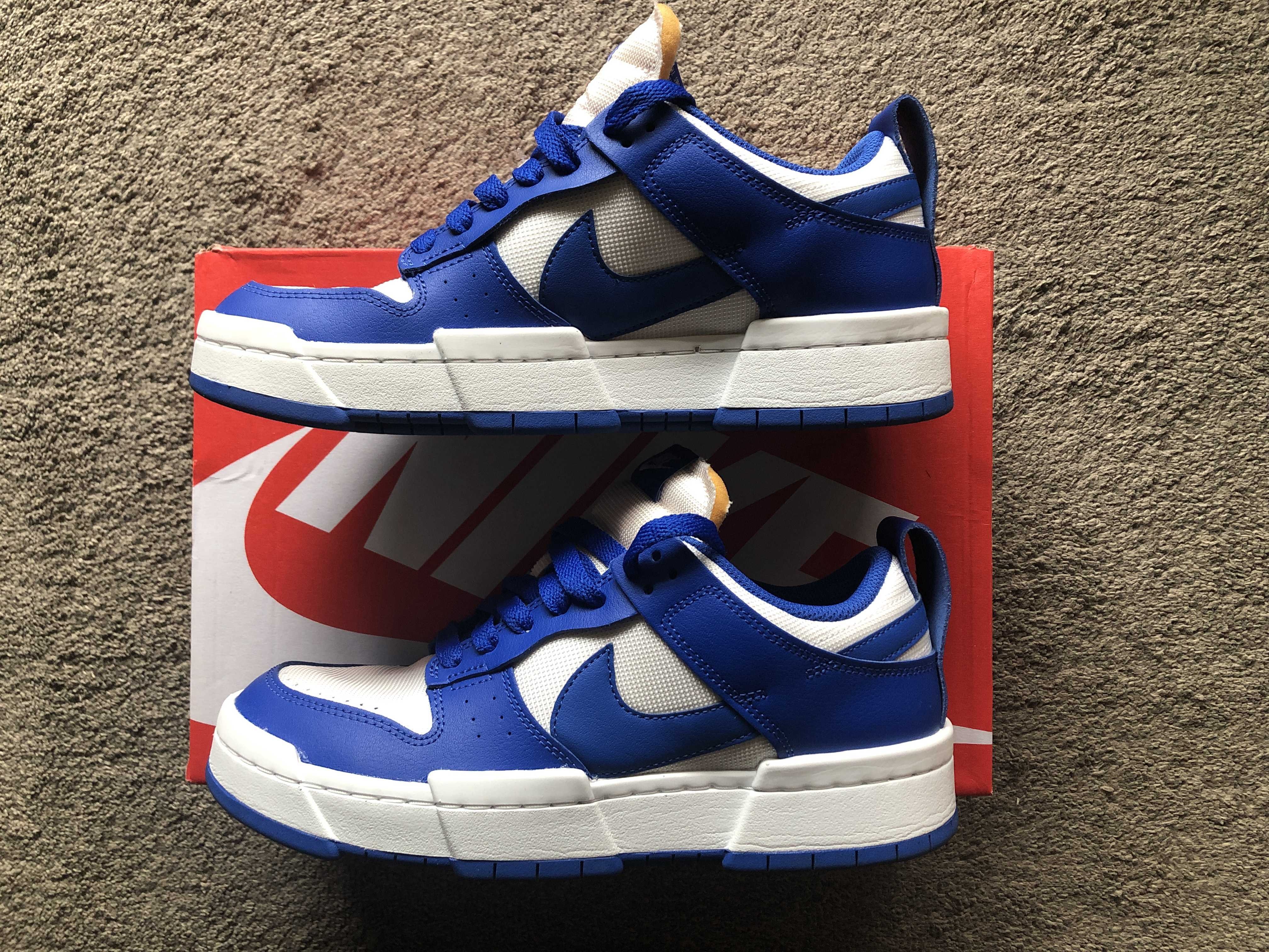 NIKE Women's DUNKED "WHITE/GAME ROYAL"
