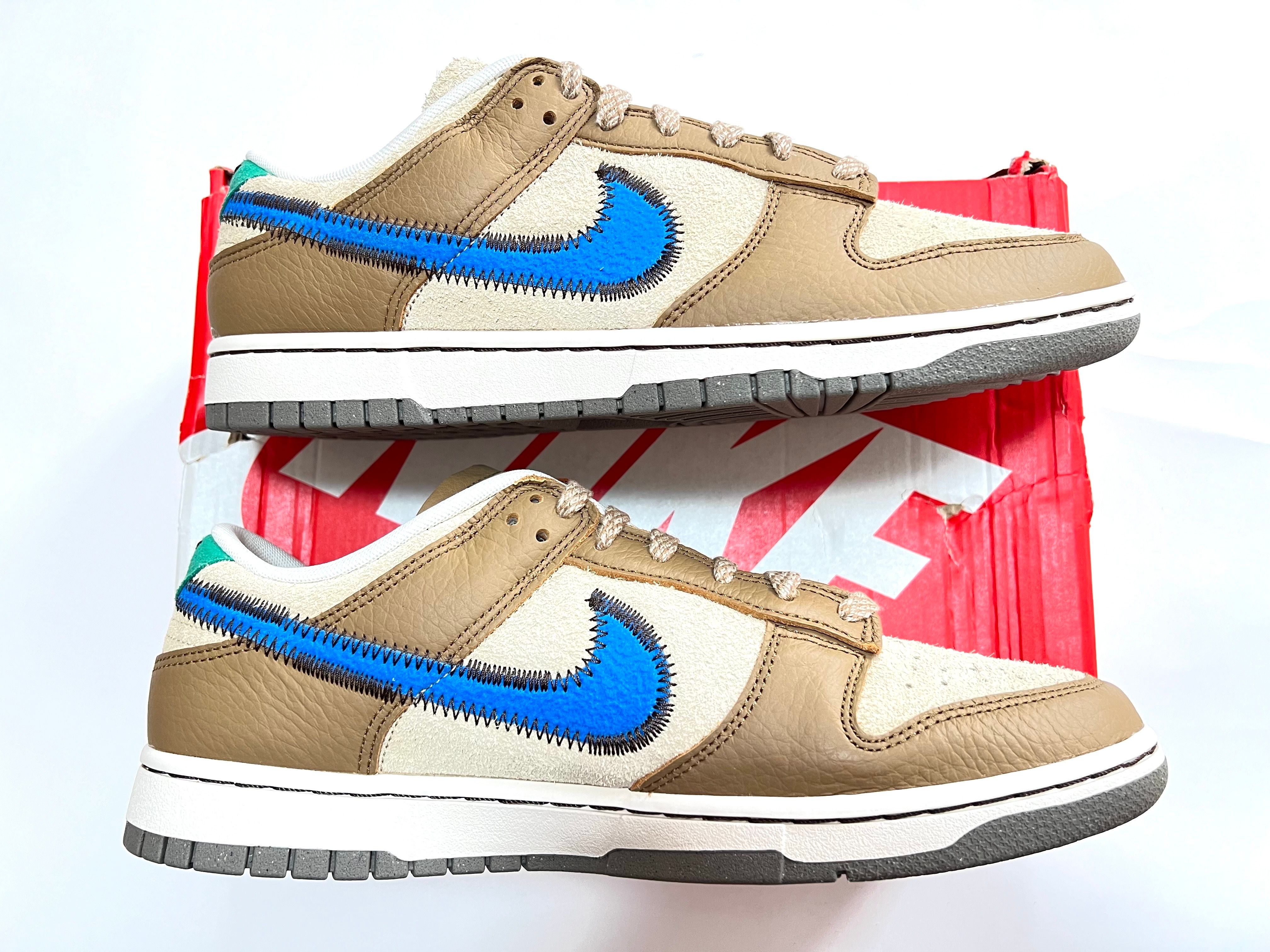 size? × Nike Dunk Low "Dark Driftwood/Photo BlueRattan"