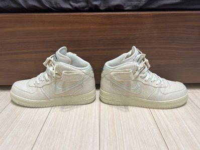 Stussy × Nike Air Force 1 Mid "Fossil Stone"
